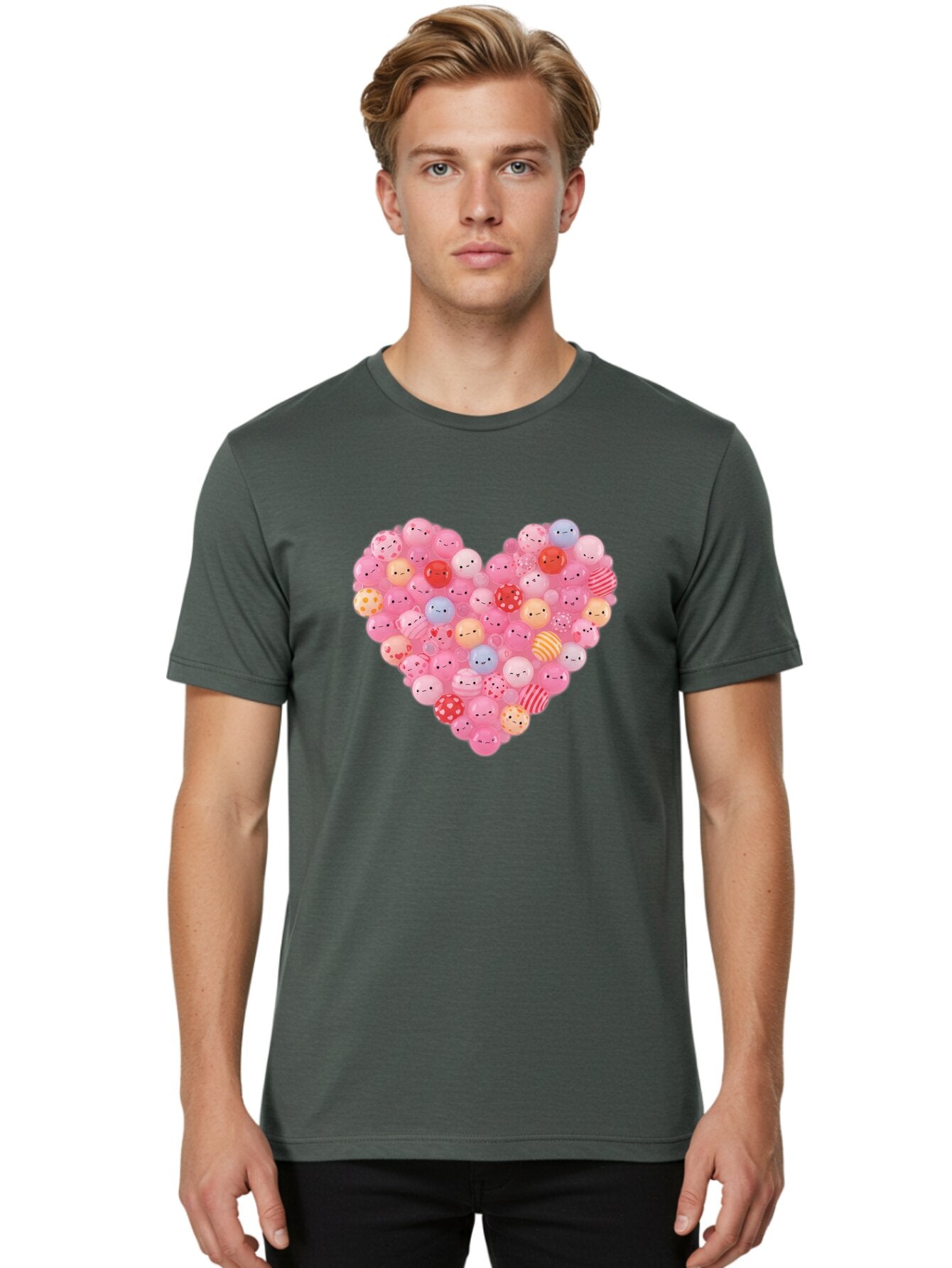 Heart-Of-Emoticon-Gumballs Men'S Graphic Tee, 100% Cotton, Comfortable Casual Summer Wear, Machine Washable, Vintage Camera, Old Camera, Antique Camera, Black Camera, Classic Photography, Photography Equipment, Nostalgic Device, Film Camera, Bam635 17