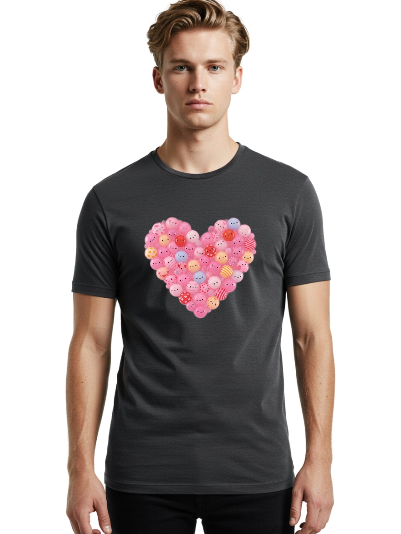 Heart-Of-Emoticon-Gumballs Men'S Graphic Tee, 100% Cotton, Comfortable Casual Summer Wear, Machine Washable, Vintage Camera, Old Camera, Antique Camera, Black Camera, Classic Photography, Photography Equipment, Nostalgic Device, Film Camera, Bam635 27