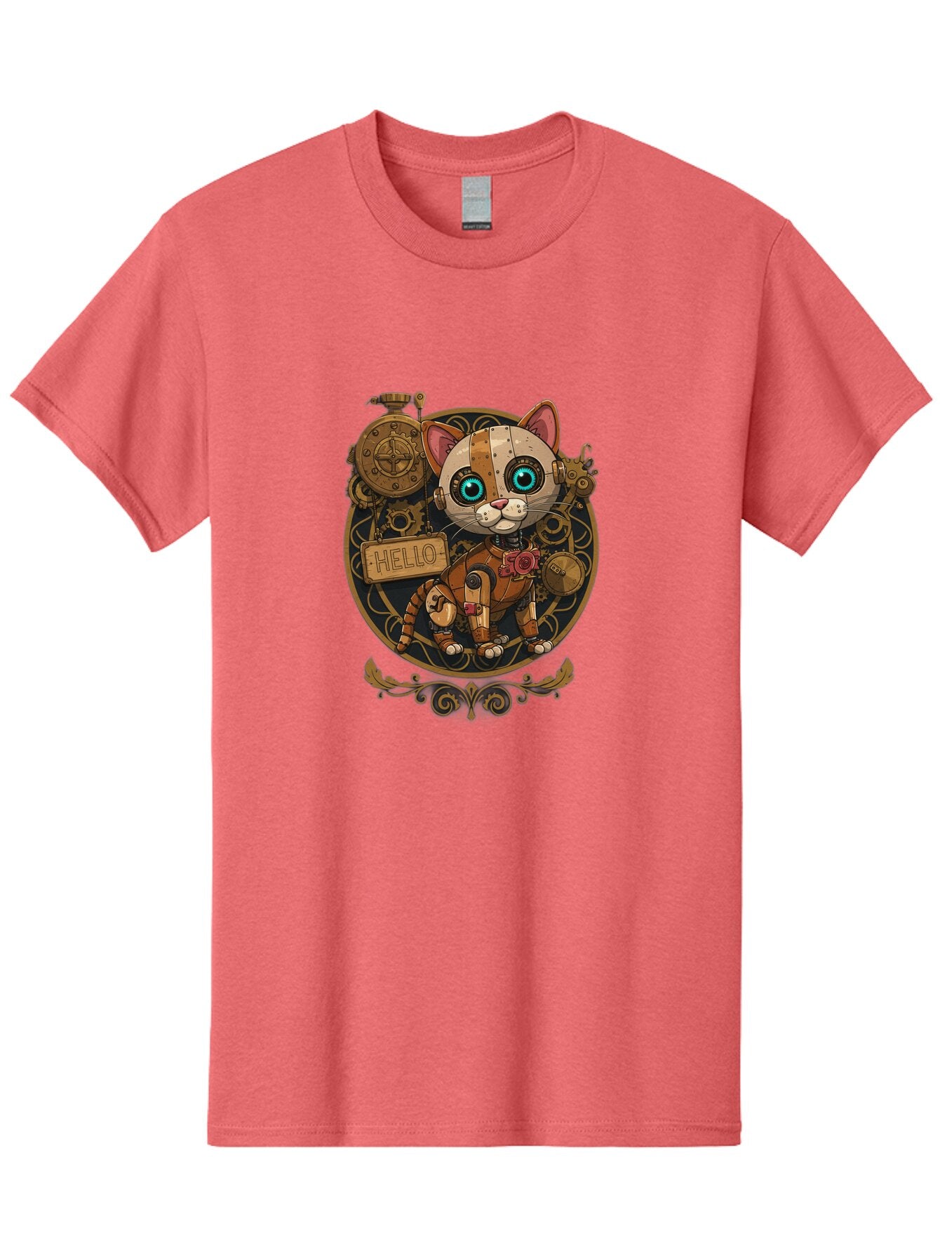 Hello-Cat Men'S Graphic Tee, 100% Cotton, Comfortable Casual Summer Wear, Machine Washable, Vintage Camera, Old Camera, Antique Camera, Black Camera, Classic Photography, Photography Equipment, Nostalgic Device, Film Camera, Camera Art Bam639 5