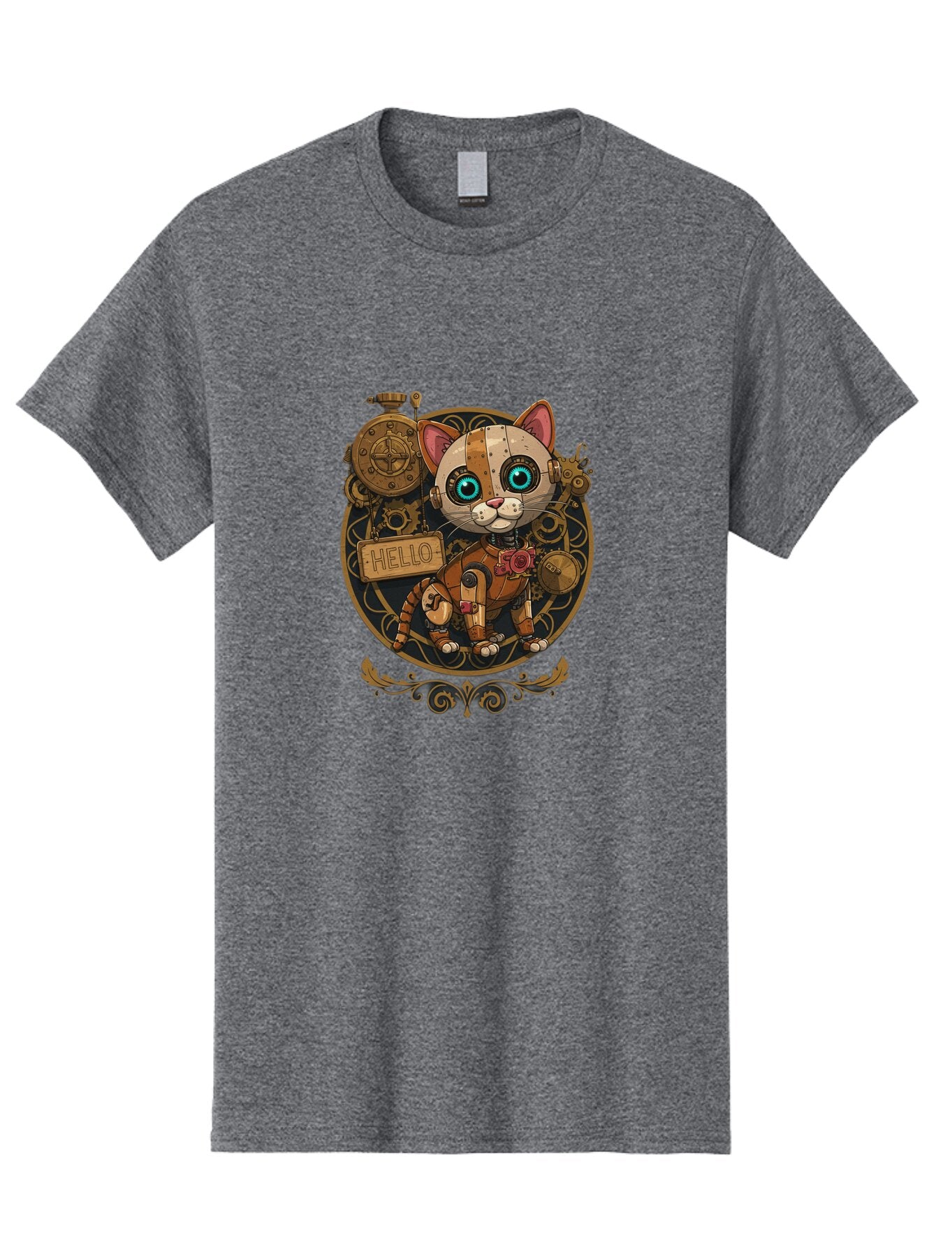 Hello-Cat Men'S Graphic Tee, 100% Cotton, Comfortable Casual Summer Wear, Machine Washable, Vintage Camera, Old Camera, Antique Camera, Black Camera, Classic Photography, Photography Equipment, Nostalgic Device, Film Camera, Camera Art Bam639 14