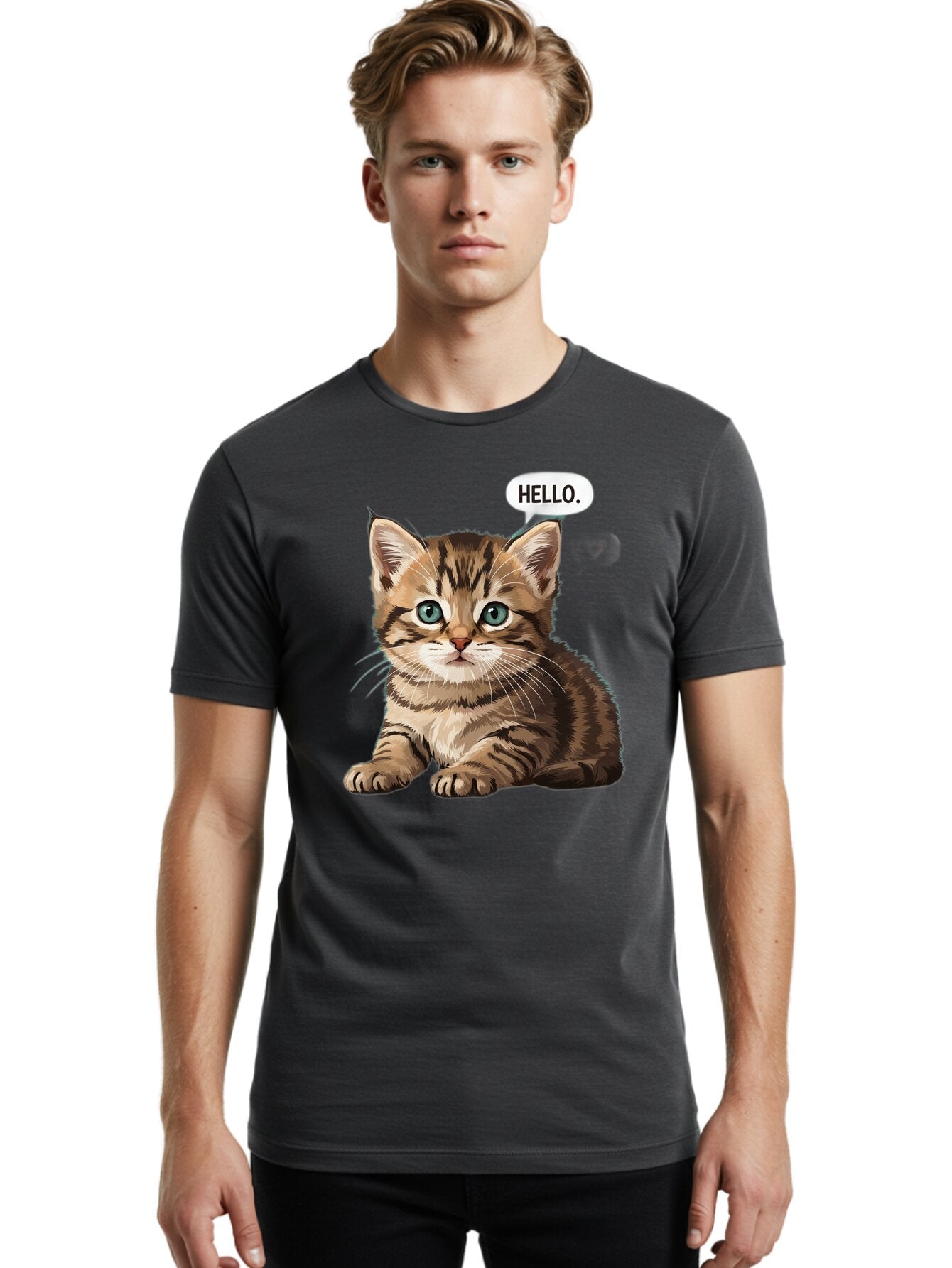 Hello-Kitten Men'S Graphic Tee, 100% Cotton, Comfortable Casual Summer Wear, Machine Washable, Vintage Camera, Old Camera, Antique Camera, Black Camera, Classic Photography, Photography Equipment, Nostalgic Device, Film Camera, Camera Art Bam640 20
