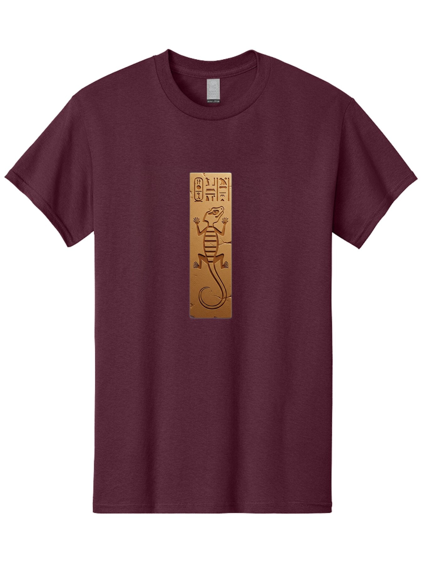 Hieroglyphic-Lizard-Plaque Men'S Graphic Tee, 100% Cotton, Comfortable Casual Summer Wear, Machine Washable, Vintage Camera, Old Camera, Antique Camera, Black Camera, Classic Photography, Photography Equipment, Nostalgic Device, Film Camera, Bam644 15