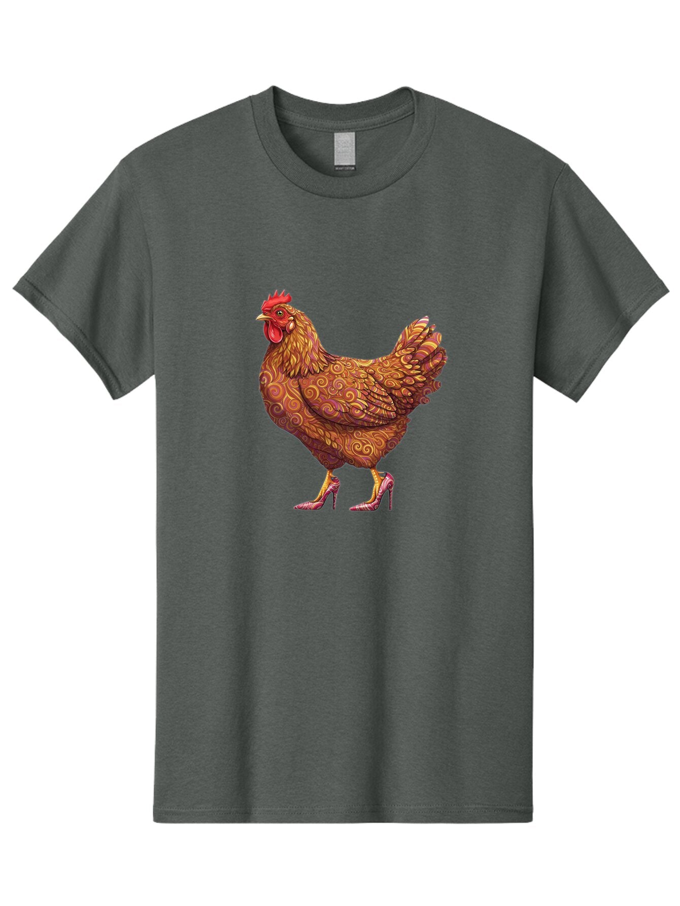 High-Heel-Chicken-1 Men'S Graphic Tee, 100% Cotton, Comfortable Casual Summer Wear, Machine Washable, Vintage Camera, Old Camera, Antique Camera, Black Camera, Classic Photography, Photography Equipment, Nostalgic Device, Film Camera, Bam645 14