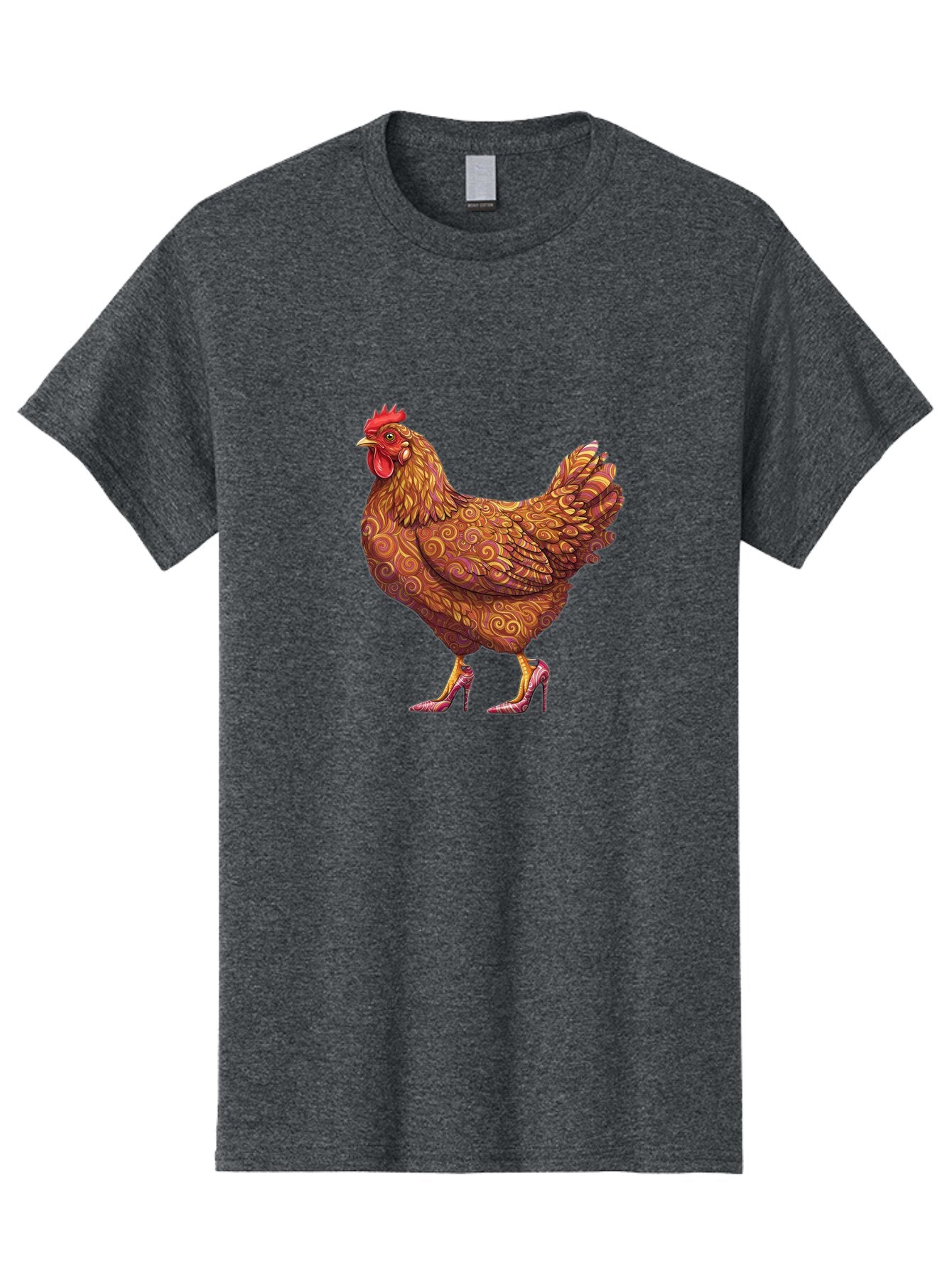 High-Heel-Chicken-1 Men'S Graphic Tee, 100% Cotton, Comfortable Casual Summer Wear, Machine Washable, Vintage Camera, Old Camera, Antique Camera, Black Camera, Classic Photography, Photography Equipment, Nostalgic Device, Film Camera, Bam645 5