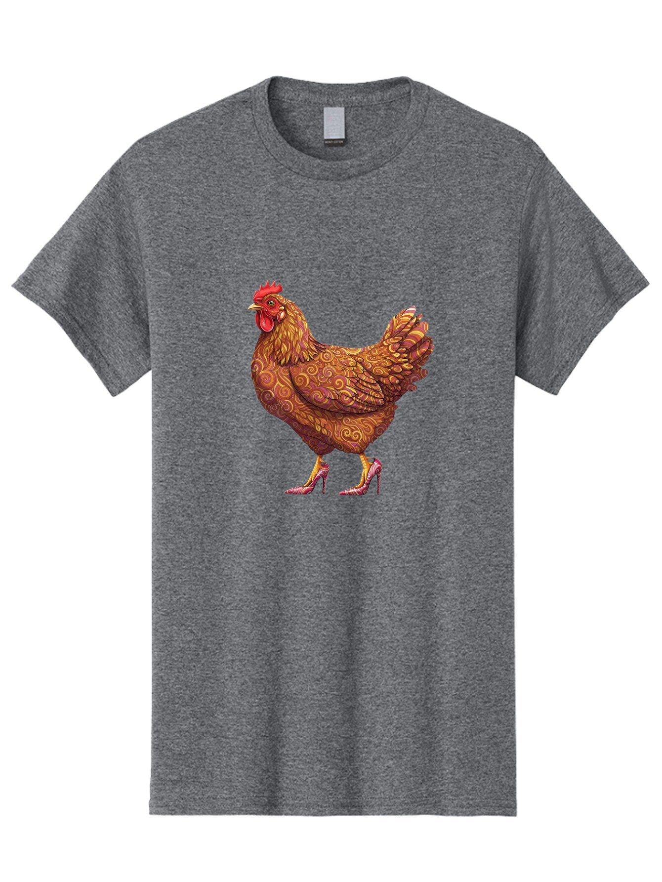 High-Heel-Chicken-1 Men'S Graphic Tee, 100% Cotton, Comfortable Casual Summer Wear, Machine Washable, Vintage Camera, Old Camera, Antique Camera, Black Camera, Classic Photography, Photography Equipment, Nostalgic Device, Film Camera, Bam645 9
