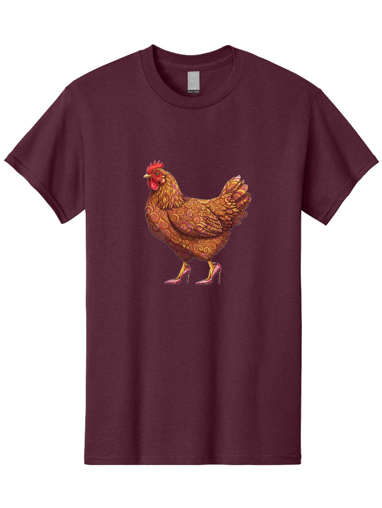 High-Heel-Chicken-1 Men'S Graphic Tee, 100% Cotton, Comfortable Casual Summer Wear, Machine Washable, Vintage Camera, Old Camera, Antique Camera, Black Camera, Classic Photography, Photography Equipment, Nostalgic Device, Film Camera, Bam645 6