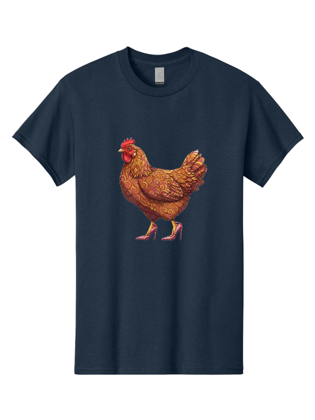 High-Heel-Chicken-1 Men'S Graphic Tee, 100% Cotton, Comfortable Casual Summer Wear, Machine Washable, Vintage Camera, Old Camera, Antique Camera, Black Camera, Classic Photography, Photography Equipment, Nostalgic Device, Film Camera, Bam645 8