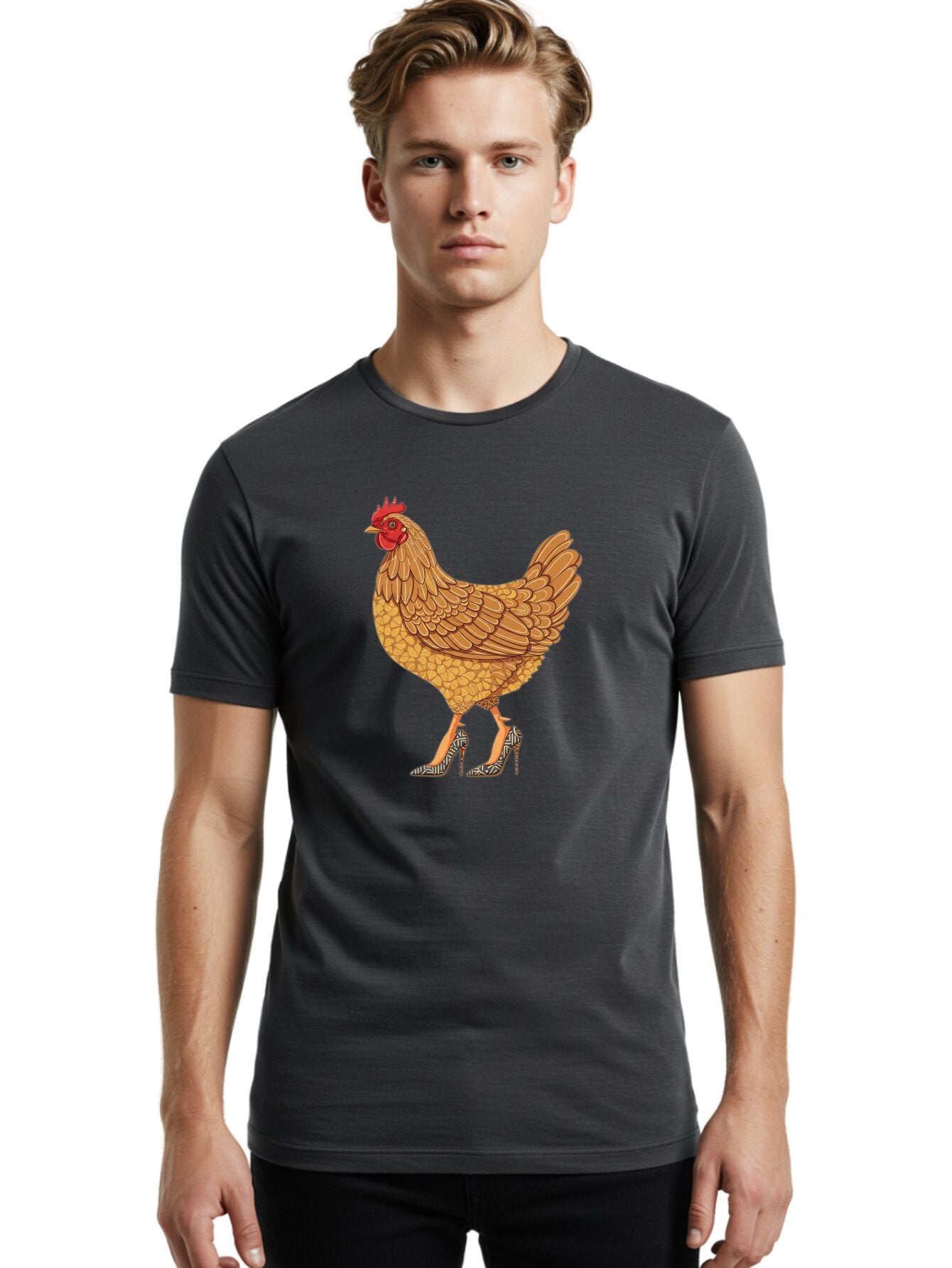 High-Heel-Chicken Men'S Graphic Tee, 100% Cotton, Comfortable Casual Summer Wear, Machine Washable, Vintage Camera, Old Camera, Antique Camera, Black Camera, Classic Photography, Photography Equipment, Nostalgic Device, Film Camera, Camera Art Bam646 21