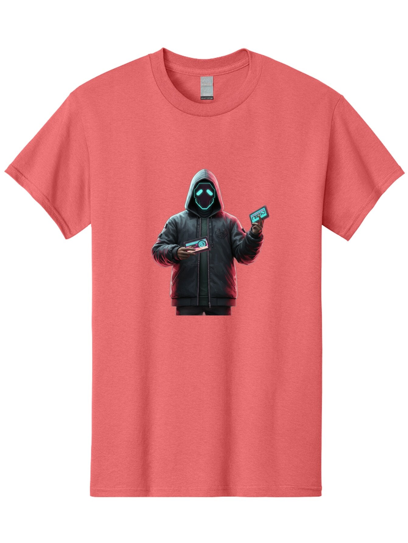 Hooded-Figure-With-Credit-Cards Men'S Graphic Tee, 100% Cotton, Comfortable Casual Summer Wear, Machine Washable, Vintage Camera, Old Camera, Antique Camera, Black Camera, Classic Photography, Photography Equipment, Nostalgic Device, Bam651 9