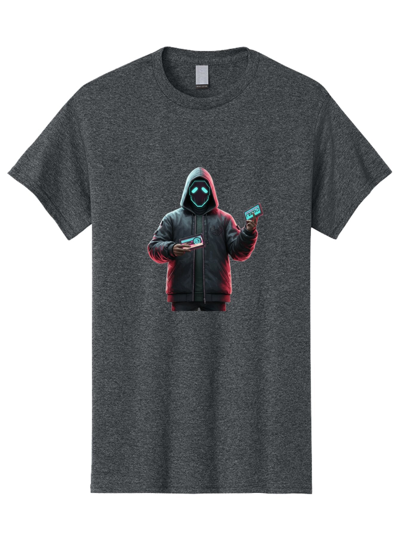 Hooded-Figure-With-Credit-Cards Men'S Graphic Tee, 100% Cotton, Comfortable Casual Summer Wear, Machine Washable, Vintage Camera, Old Camera, Antique Camera, Black Camera, Classic Photography, Photography Equipment, Nostalgic Device, Bam651 13