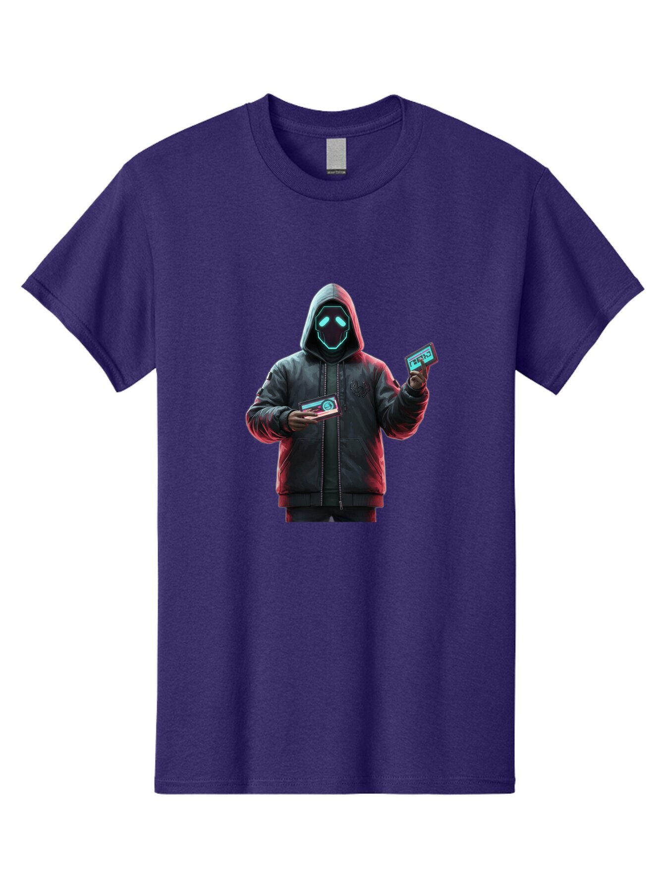 Hooded-Figure-With-Credit-Cards Men'S Graphic Tee, 100% Cotton, Comfortable Casual Summer Wear, Machine Washable, Vintage Camera, Old Camera, Antique Camera, Black Camera, Classic Photography, Photography Equipment, Nostalgic Device, Bam651 12