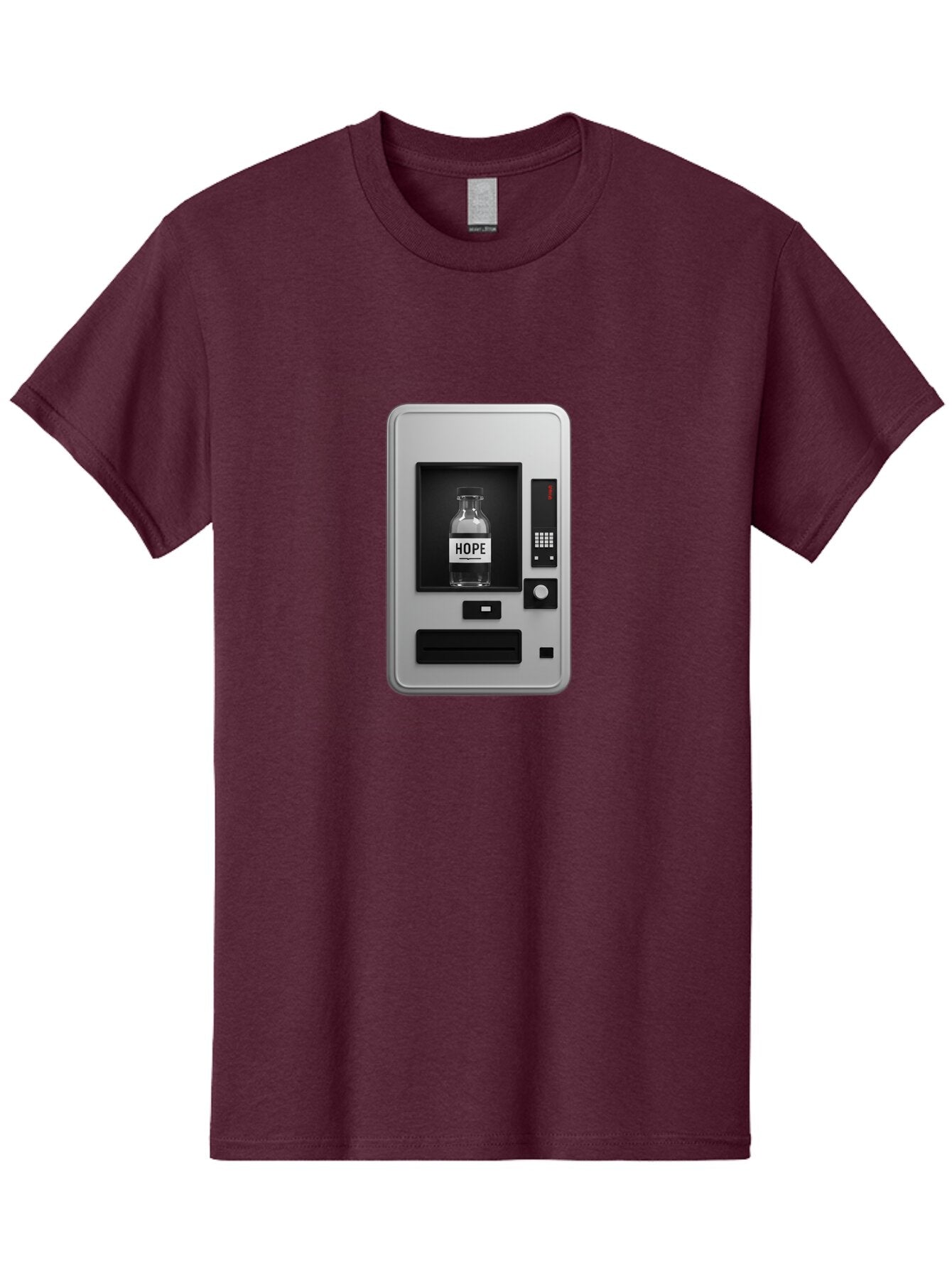 Hope-Vending-Machine Men'S Graphic Tee, 100% Cotton, Comfortable Casual Summer Wear, Machine Washable, Vintage Camera, Old Camera, Antique Camera, Black Camera, Classic Photography, Photography Equipment, Nostalgic Device, Film Camera, Bam655 6