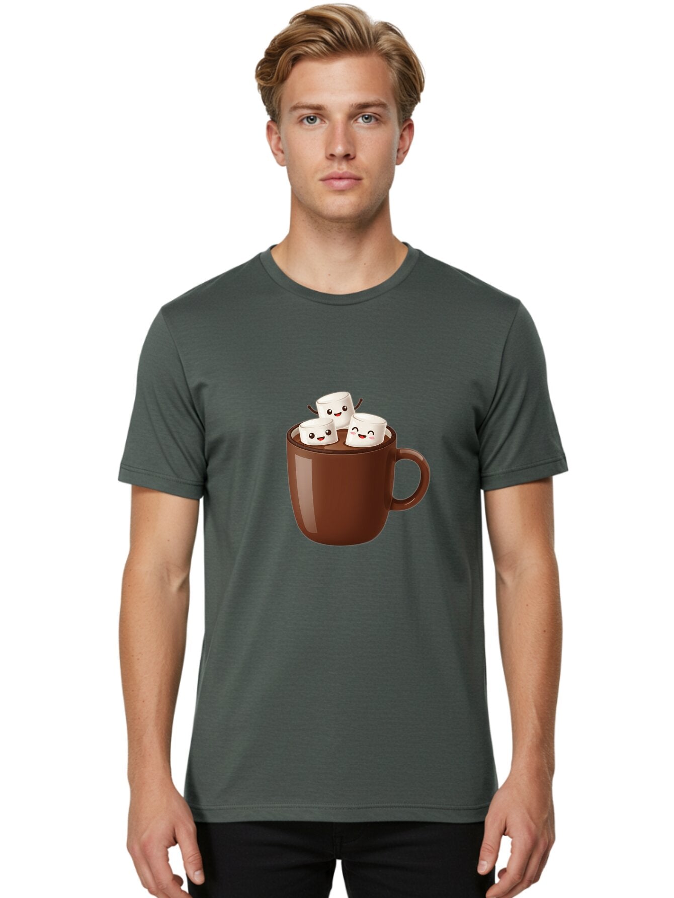 Hot-Chocolate-1 Men'S Graphic Tee, 100% Cotton, Comfortable Casual Summer Wear, Machine Washable, Vintage Camera, Old Camera, Antique Camera, Black Camera, Classic Photography, Photography Equipment, Nostalgic Device, Film Camera, Camera Art Bam658 21