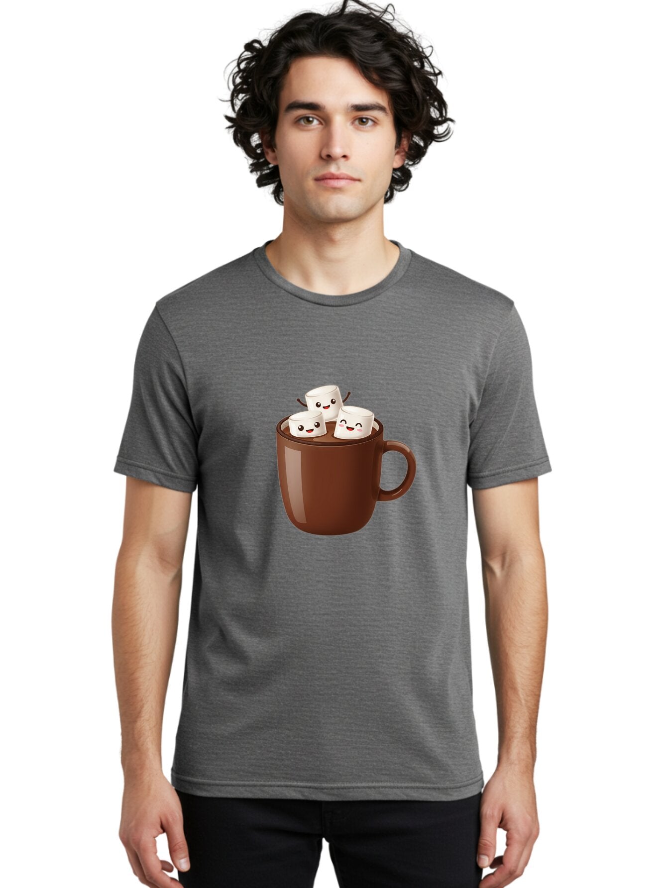 Hot-Chocolate-1 Men'S Graphic Tee, 100% Cotton, Comfortable Casual Summer Wear, Machine Washable, Vintage Camera, Old Camera, Antique Camera, Black Camera, Classic Photography, Photography Equipment, Nostalgic Device, Film Camera, Camera Art Bam658 19