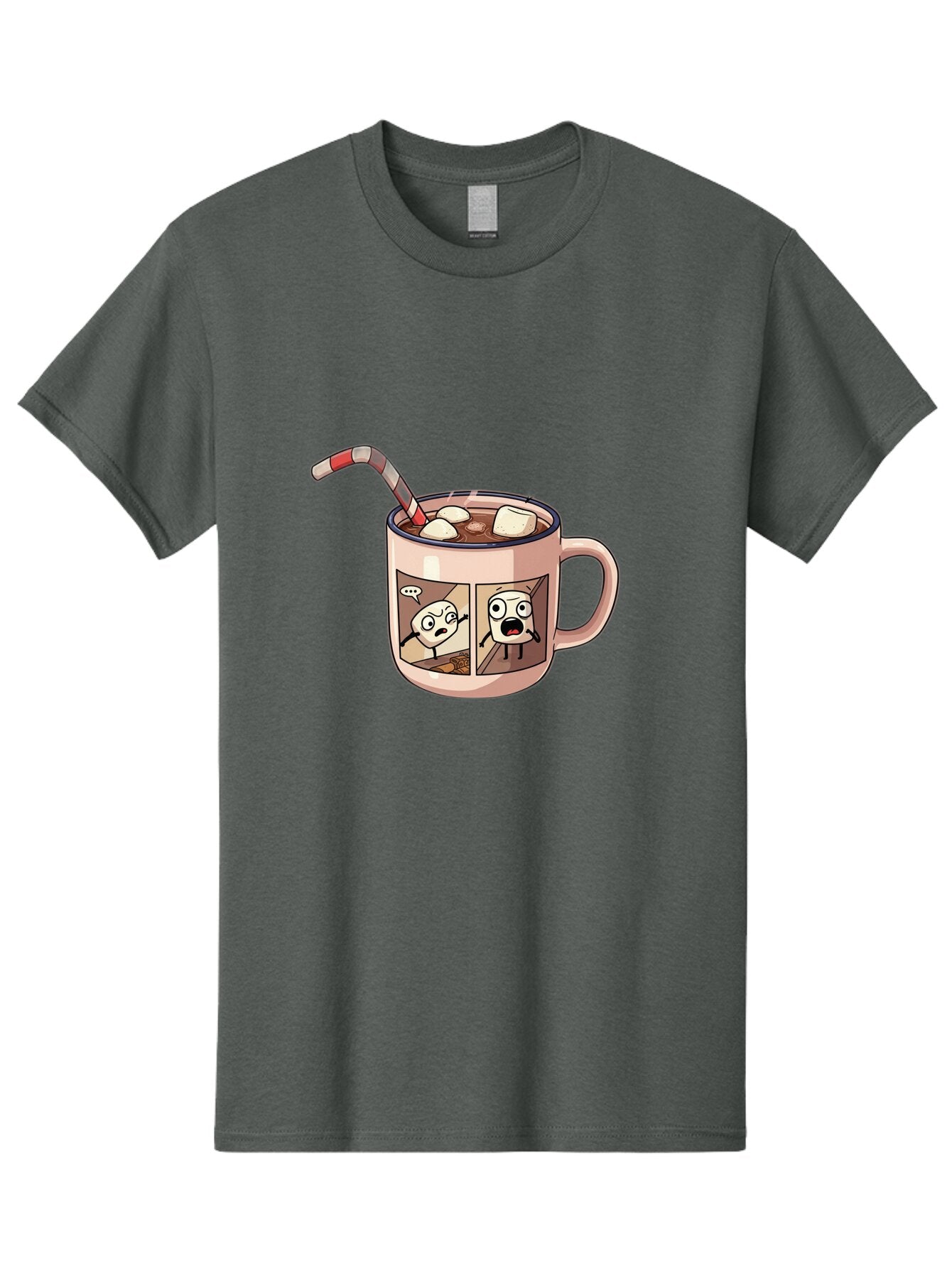 Hot-Chocolate-3 Men'S Graphic Tee, 100% Cotton, Comfortable Casual Summer Wear, Machine Washable, Vintage Camera, Old Camera, Antique Camera, Black Camera, Classic Photography, Photography Equipment, Nostalgic Device, Film Camera, Camera Art Bam660 7