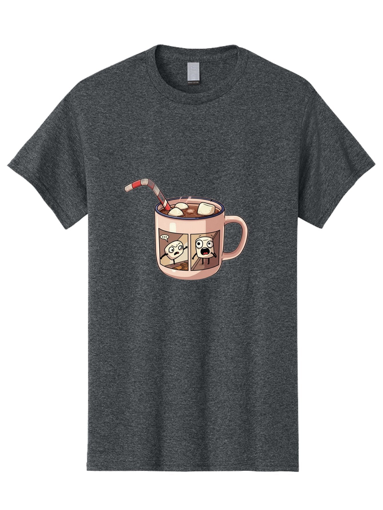 Hot-Chocolate-3 Men'S Graphic Tee, 100% Cotton, Comfortable Casual Summer Wear, Machine Washable, Vintage Camera, Old Camera, Antique Camera, Black Camera, Classic Photography, Photography Equipment, Nostalgic Device, Film Camera, Camera Art Bam660 3