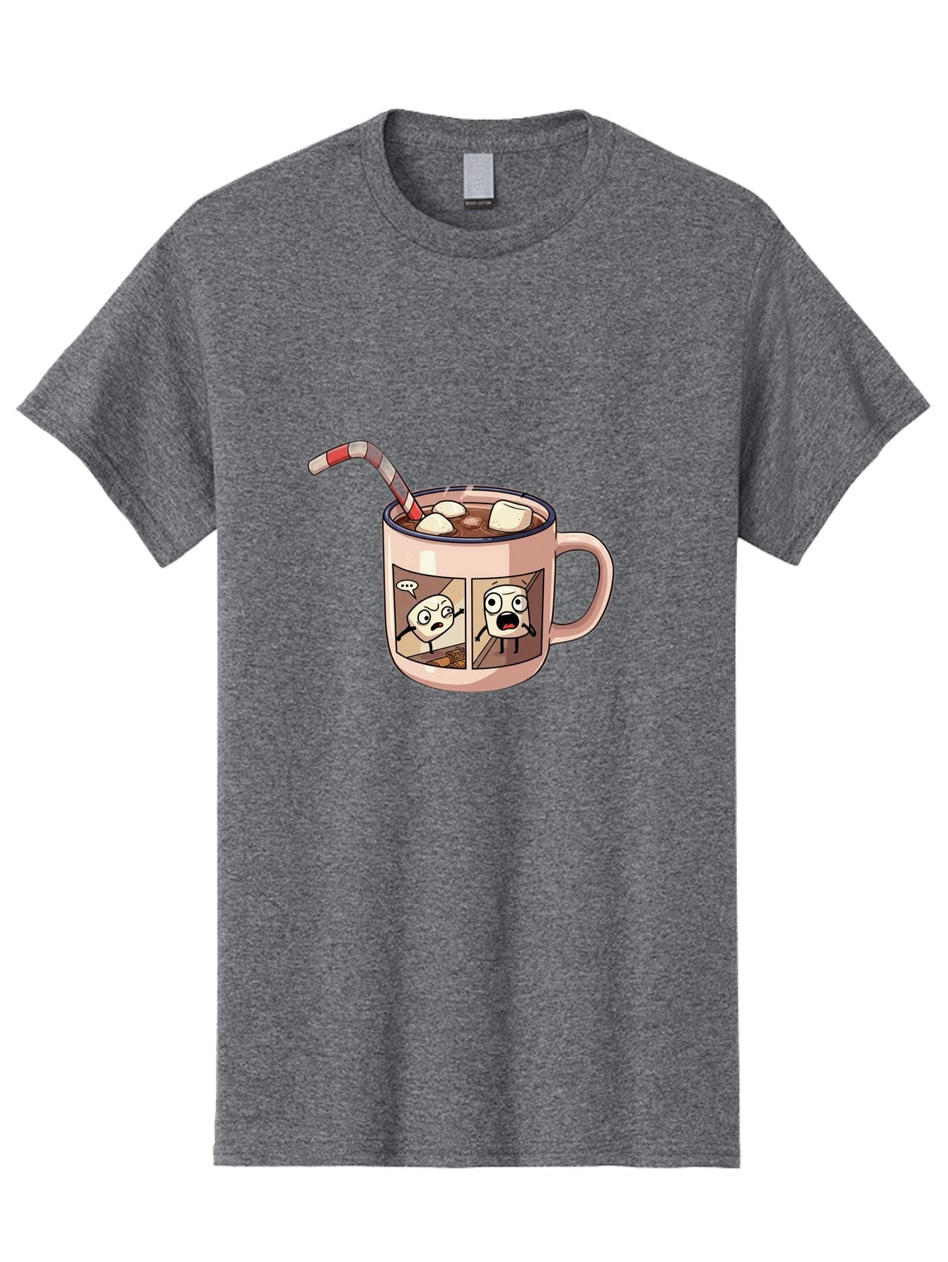 Hot-Chocolate-3 Men'S Graphic Tee, 100% Cotton, Comfortable Casual Summer Wear, Machine Washable, Vintage Camera, Old Camera, Antique Camera, Black Camera, Classic Photography, Photography Equipment, Nostalgic Device, Film Camera, Camera Art Bam660 10