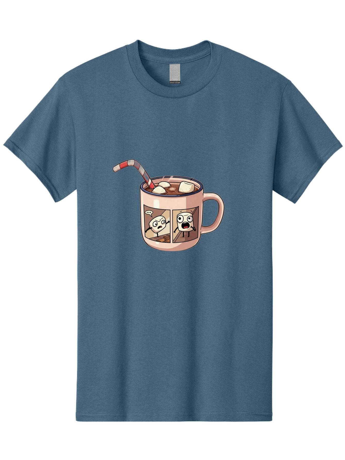 Hot-Chocolate-3 Men'S Graphic Tee, 100% Cotton, Comfortable Casual Summer Wear, Machine Washable, Vintage Camera, Old Camera, Antique Camera, Black Camera, Classic Photography, Photography Equipment, Nostalgic Device, Film Camera, Camera Art Bam660 13