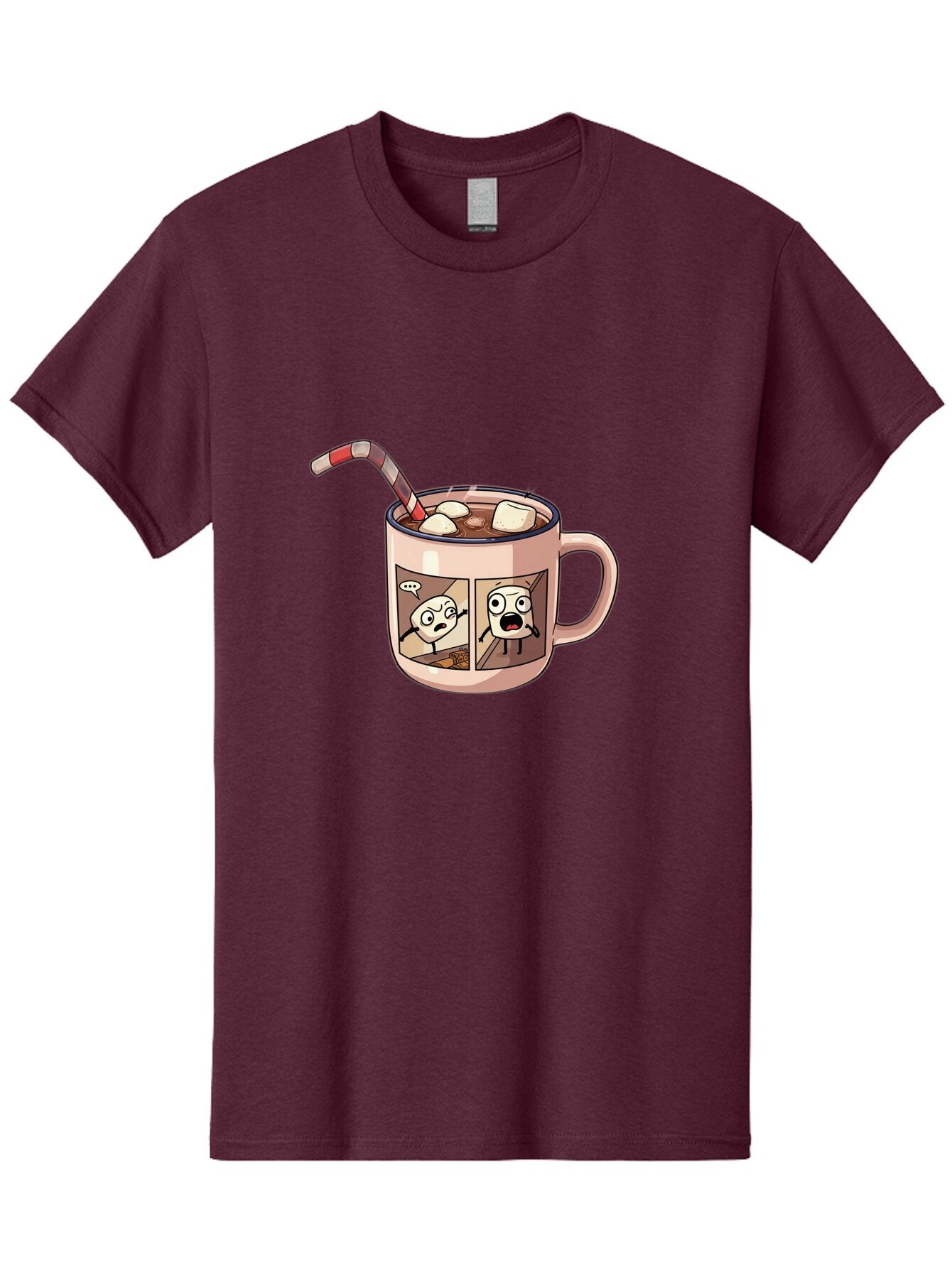 Hot-Chocolate-3 Men'S Graphic Tee, 100% Cotton, Comfortable Casual Summer Wear, Machine Washable, Vintage Camera, Old Camera, Antique Camera, Black Camera, Classic Photography, Photography Equipment, Nostalgic Device, Film Camera, Camera Art Bam660 5