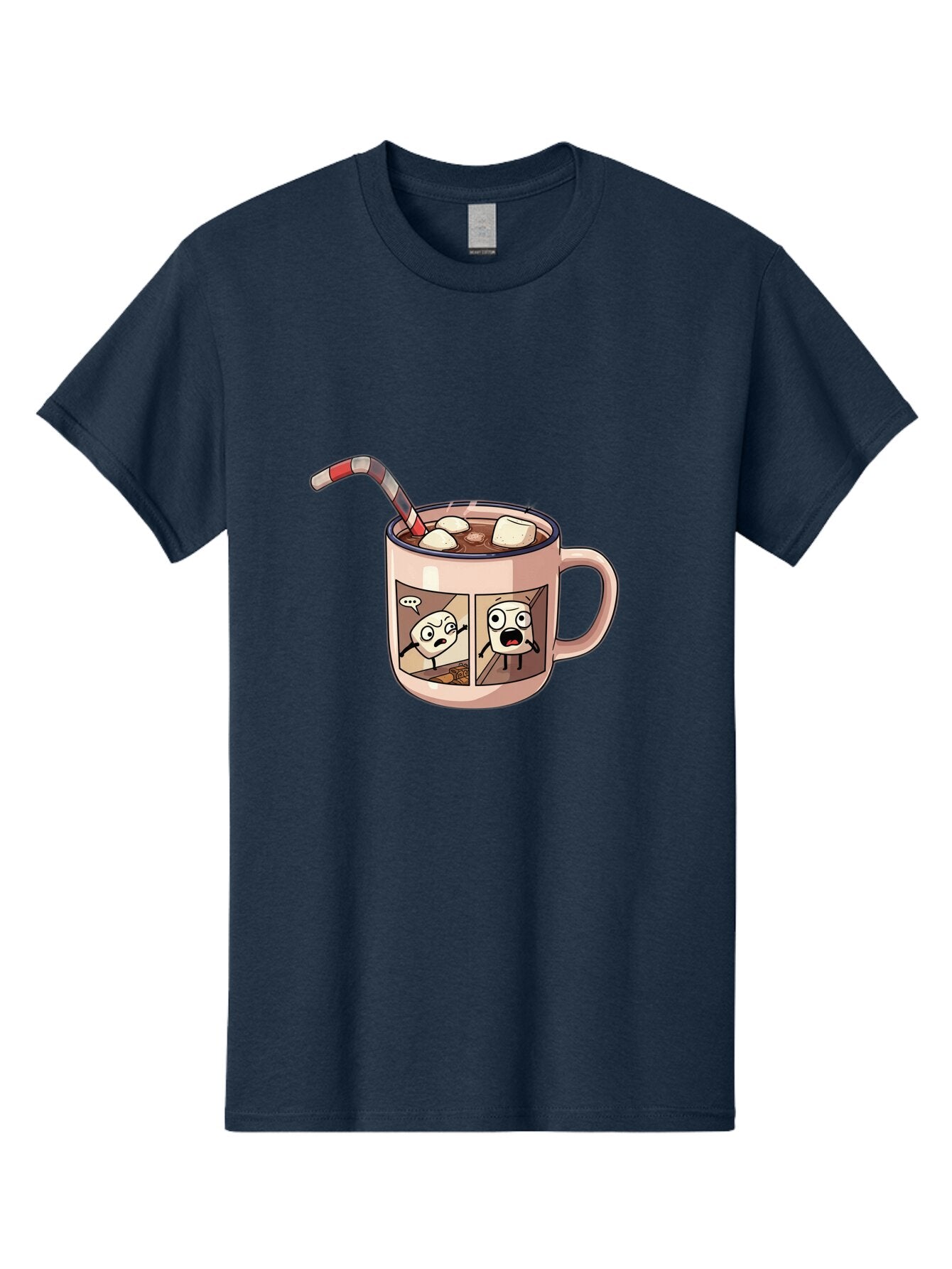 Hot-Chocolate-3 Men'S Graphic Tee, 100% Cotton, Comfortable Casual Summer Wear, Machine Washable, Vintage Camera, Old Camera, Antique Camera, Black Camera, Classic Photography, Photography Equipment, Nostalgic Device, Film Camera, Camera Art Bam660 11