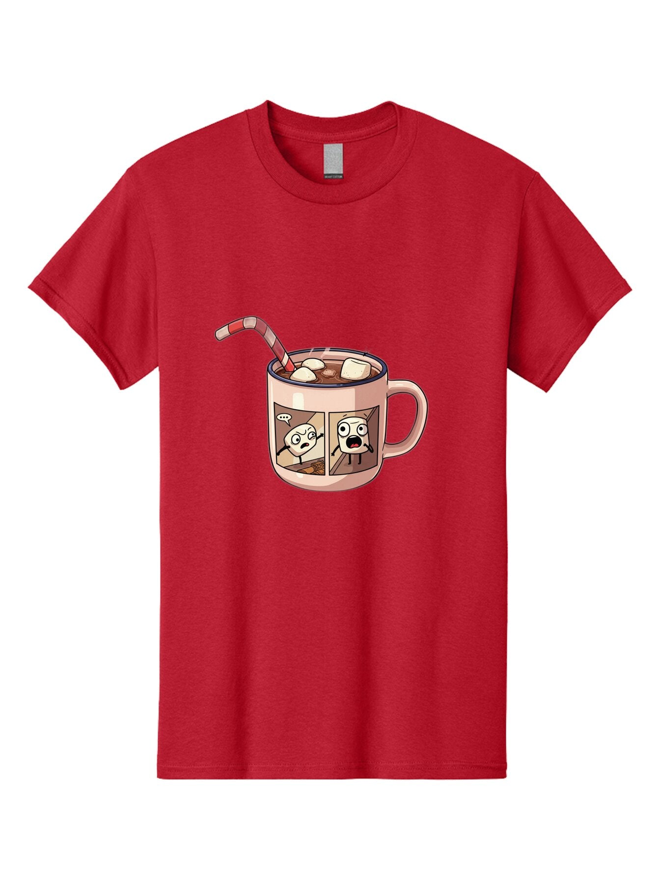 Hot-Chocolate-3 Men'S Graphic Tee, 100% Cotton, Comfortable Casual Summer Wear, Machine Washable, Vintage Camera, Old Camera, Antique Camera, Black Camera, Classic Photography, Photography Equipment, Nostalgic Device, Film Camera, Camera Art Bam660 9