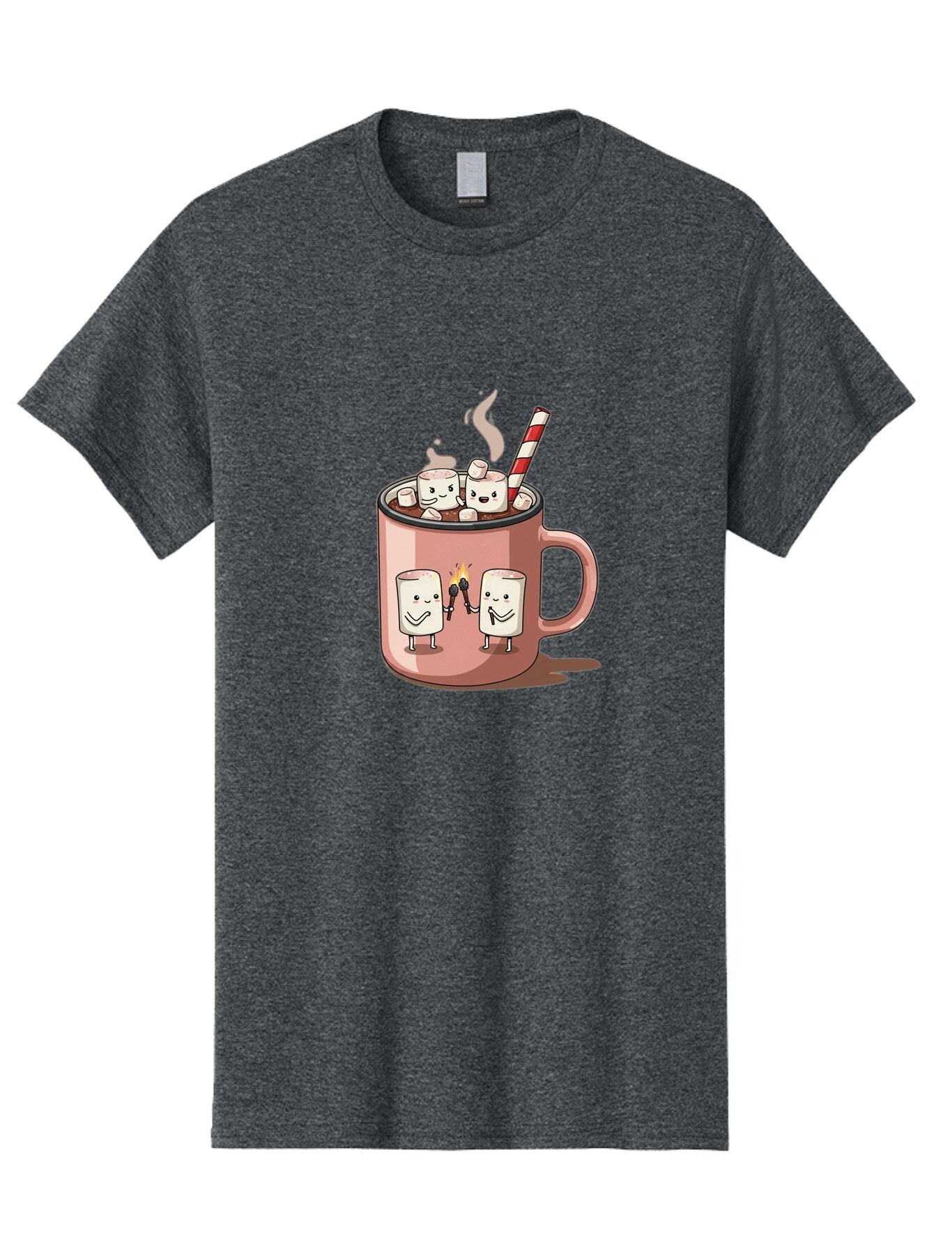 Hot-Chocolate-Marshmallows Men'S Graphic Tee, 100% Cotton, Comfortable Casual Summer Wear, Machine Washable, Vintage Camera, Old Camera, Antique Camera, Black Camera, Classic Photography, Photography Equipment, Nostalgic Device, Film Camera, Bam661 8