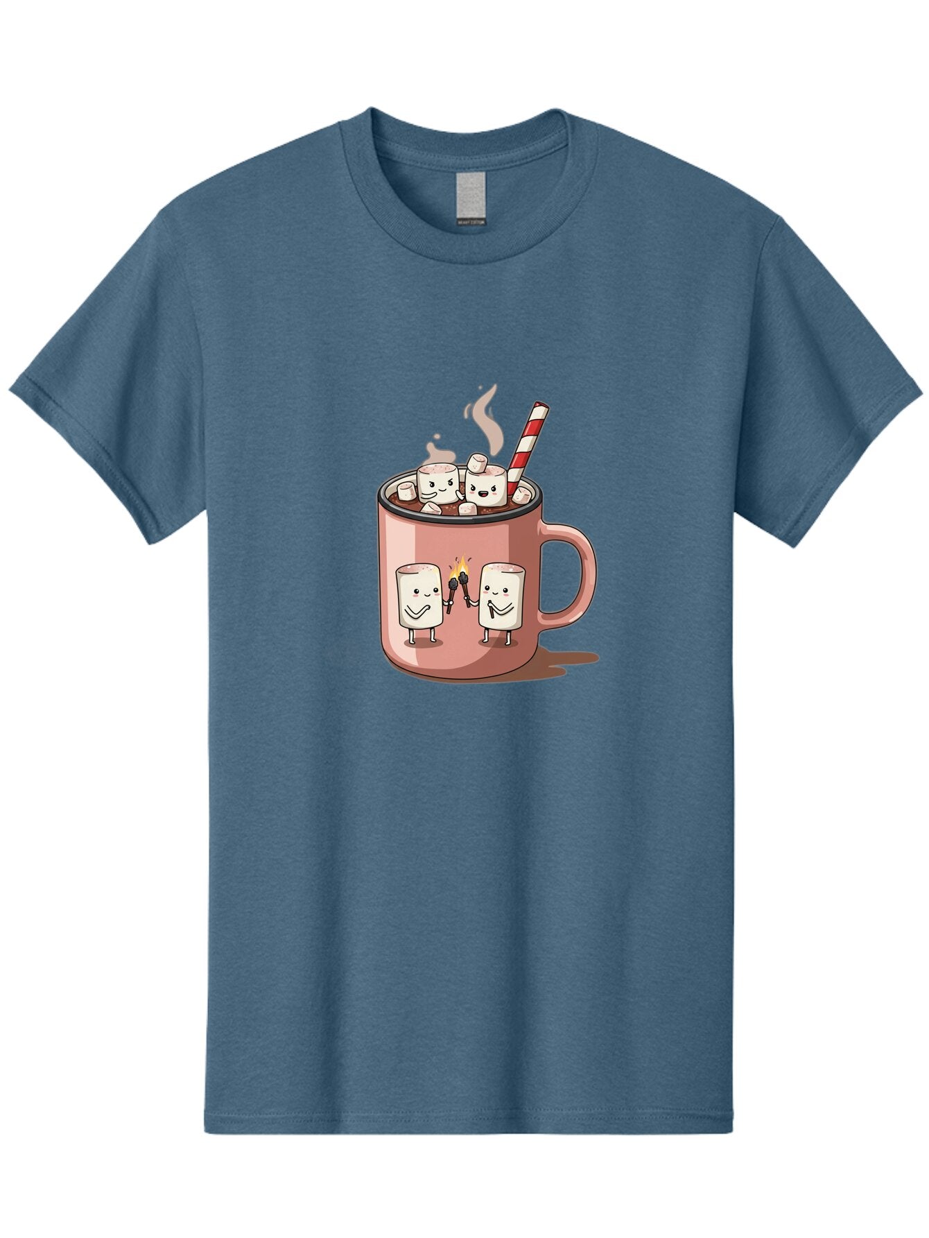 Hot-Chocolate-Marshmallows Men'S Graphic Tee, 100% Cotton, Comfortable Casual Summer Wear, Machine Washable, Vintage Camera, Old Camera, Antique Camera, Black Camera, Classic Photography, Photography Equipment, Nostalgic Device, Film Camera, Bam661 7