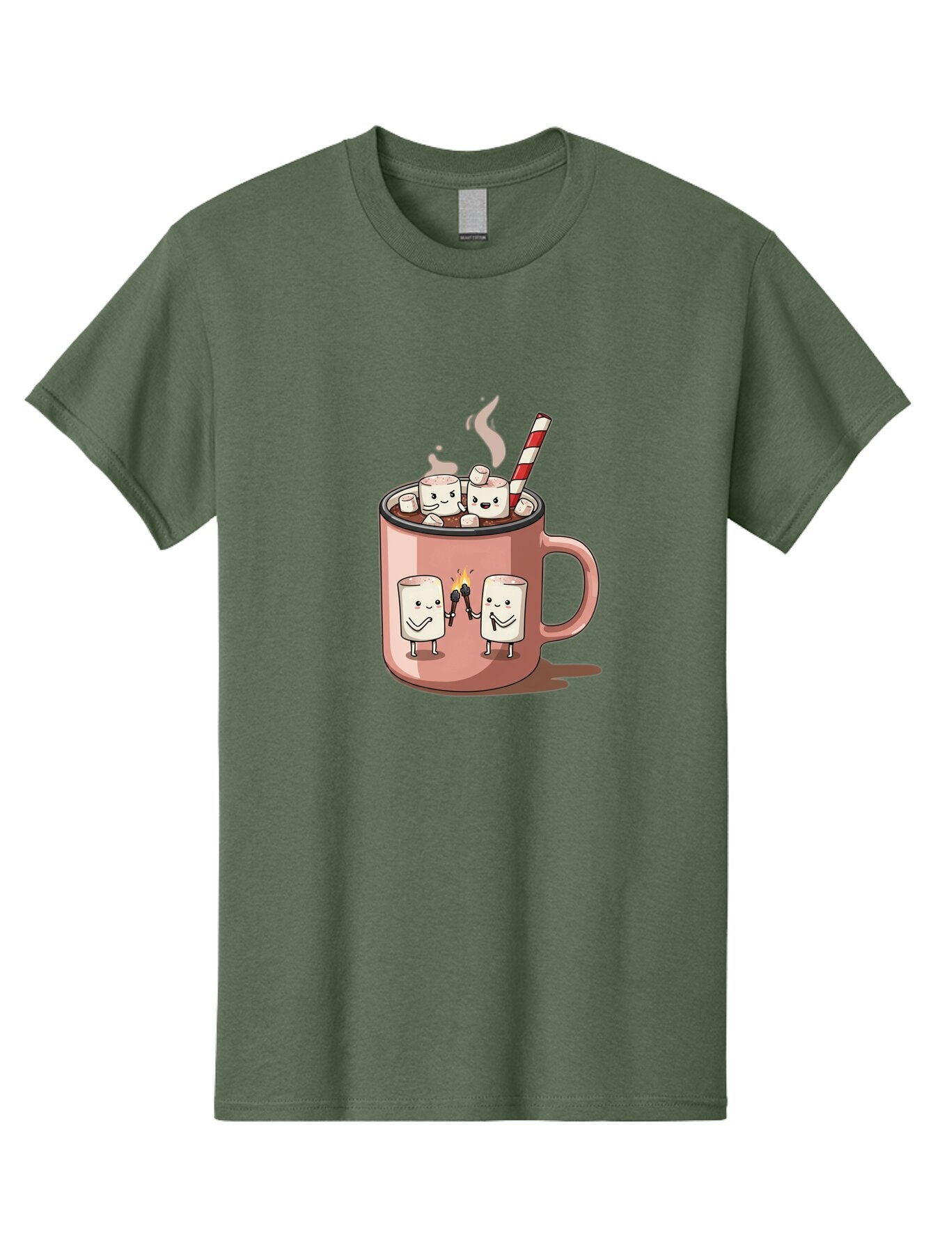 Hot-Chocolate-Marshmallows Men'S Graphic Tee, 100% Cotton, Comfortable Casual Summer Wear, Machine Washable, Vintage Camera, Old Camera, Antique Camera, Black Camera, Classic Photography, Photography Equipment, Nostalgic Device, Film Camera, Bam661 14