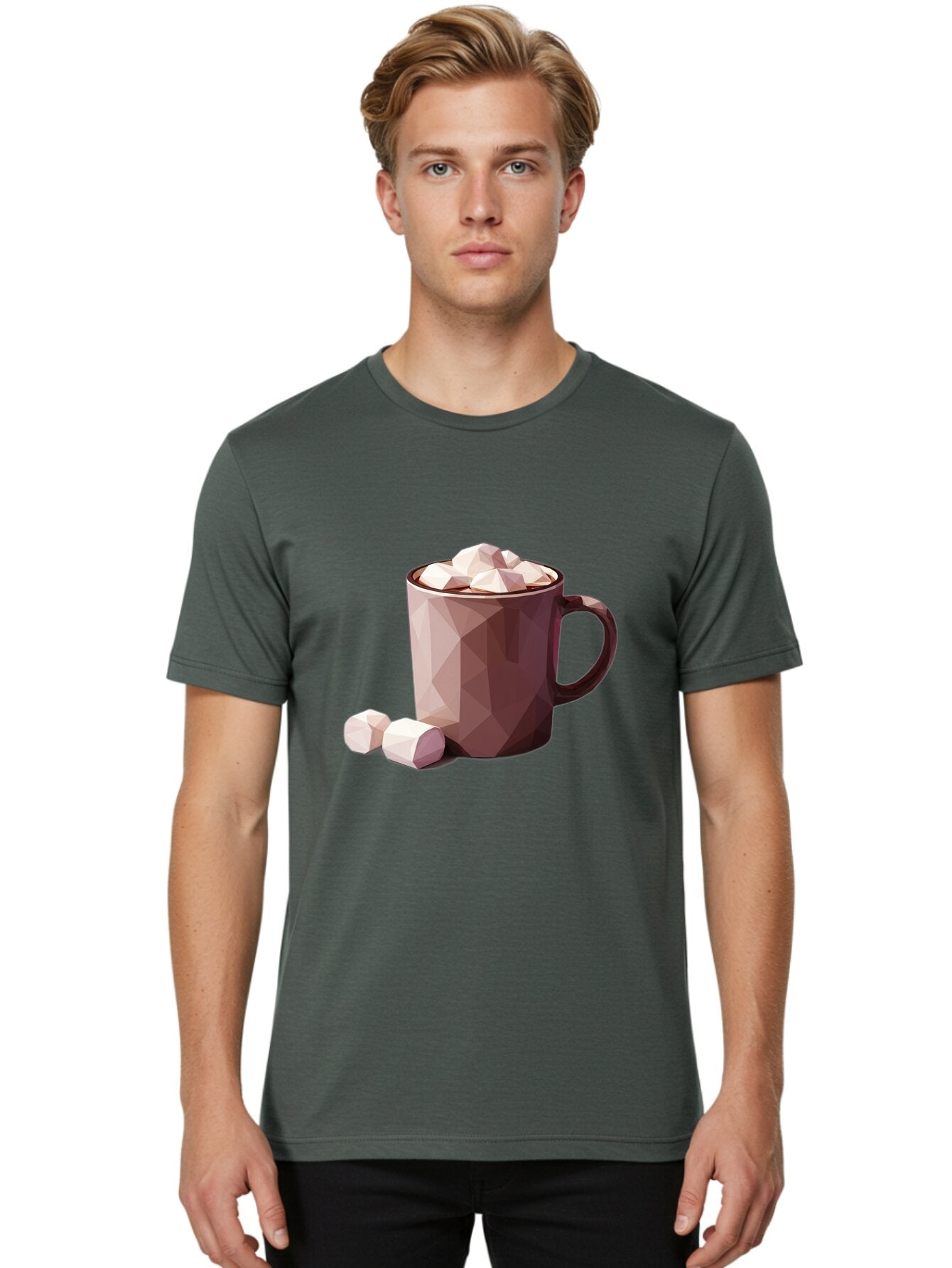 Hot-Chocolate-Mug-2 Men'S Graphic Tee, 100% Cotton, Comfortable Casual Summer Wear, Machine Washable, Vintage Camera, Old Camera, Antique Camera, Black Camera, Classic Photography, Photography Equipment, Nostalgic Device, Film Camera, Bam663 20