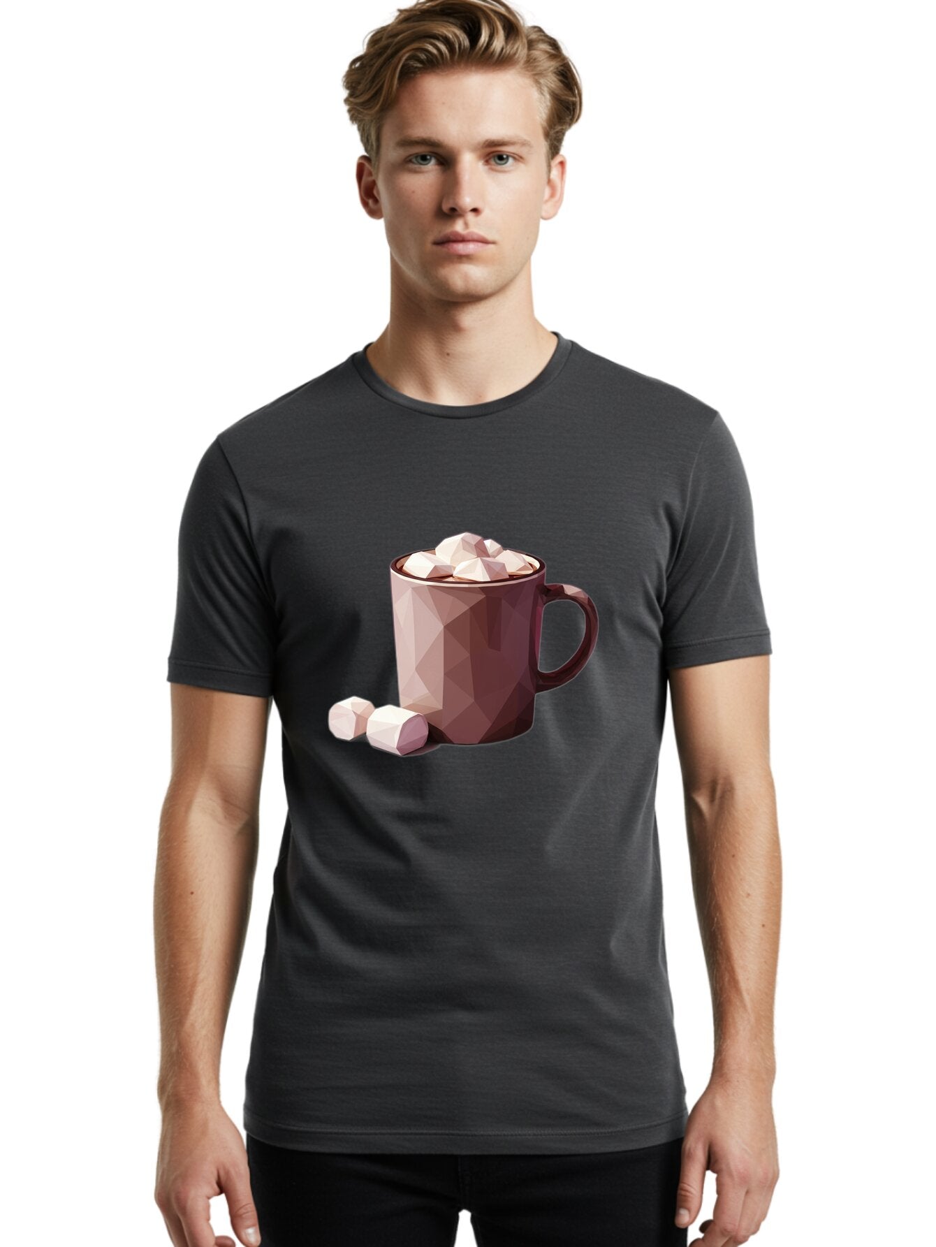Hot-Chocolate-Mug-2 Men'S Graphic Tee, 100% Cotton, Comfortable Casual Summer Wear, Machine Washable, Vintage Camera, Old Camera, Antique Camera, Black Camera, Classic Photography, Photography Equipment, Nostalgic Device, Film Camera, Bam663 22