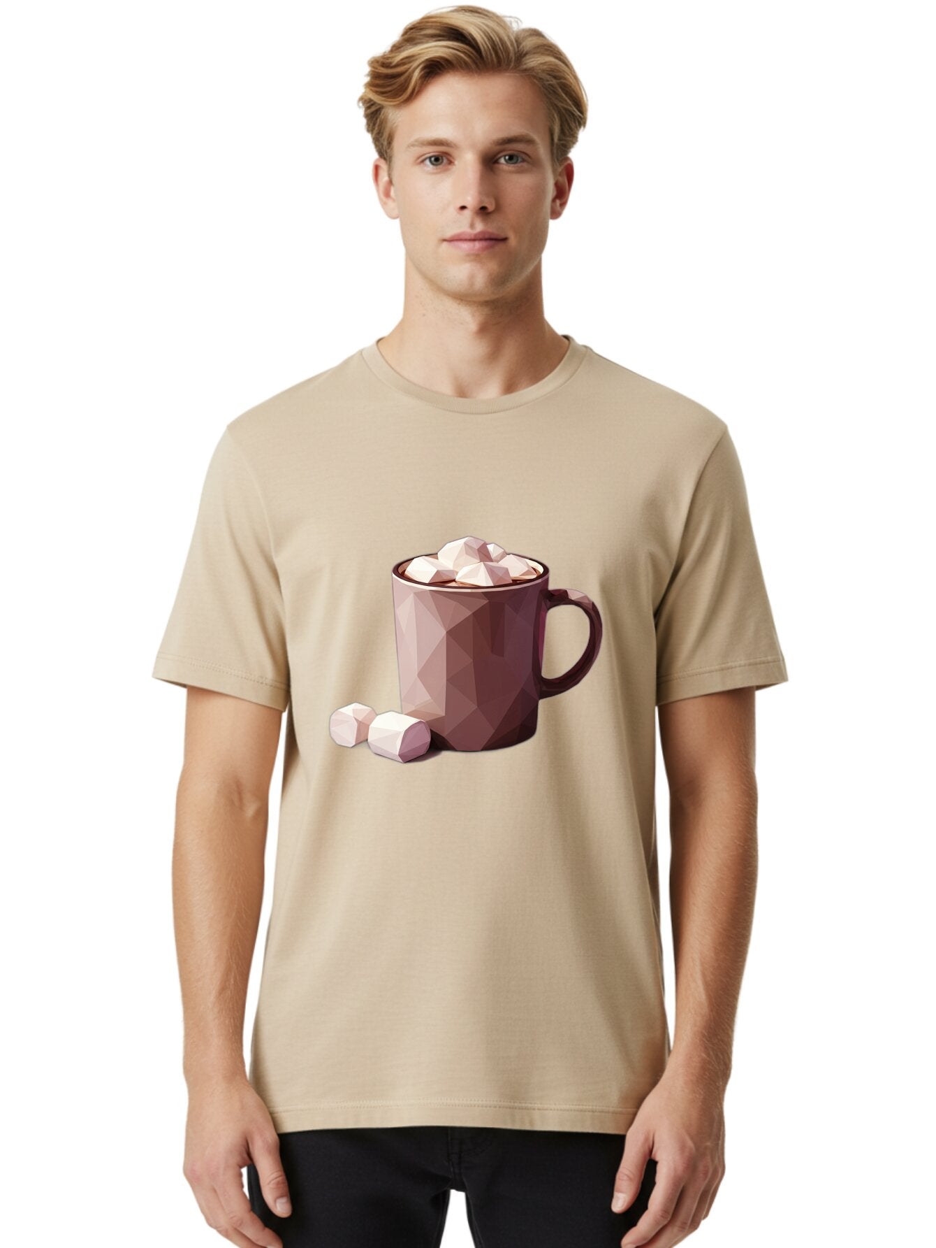 Hot-Chocolate-Mug-2 Men'S Graphic Tee, 100% Cotton, Comfortable Casual Summer Wear, Machine Washable, Vintage Camera, Old Camera, Antique Camera, Black Camera, Classic Photography, Photography Equipment, Nostalgic Device, Film Camera, Bam663 25