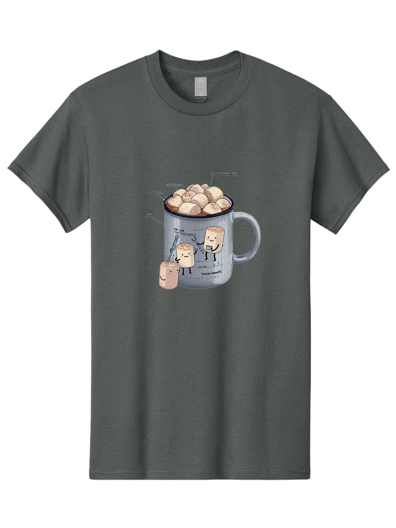 Hot-Chocolate-Mug-With-Marshmallow-1 Men'S Graphic Tee, 100% Cotton, Comfortable Casual Summer Wear, Machine Washable, Vintage Camera, Old Camera, Antique Camera, Black Camera, Classic Photography, Photography Equipment, Nostalgic Device, Bam664 11