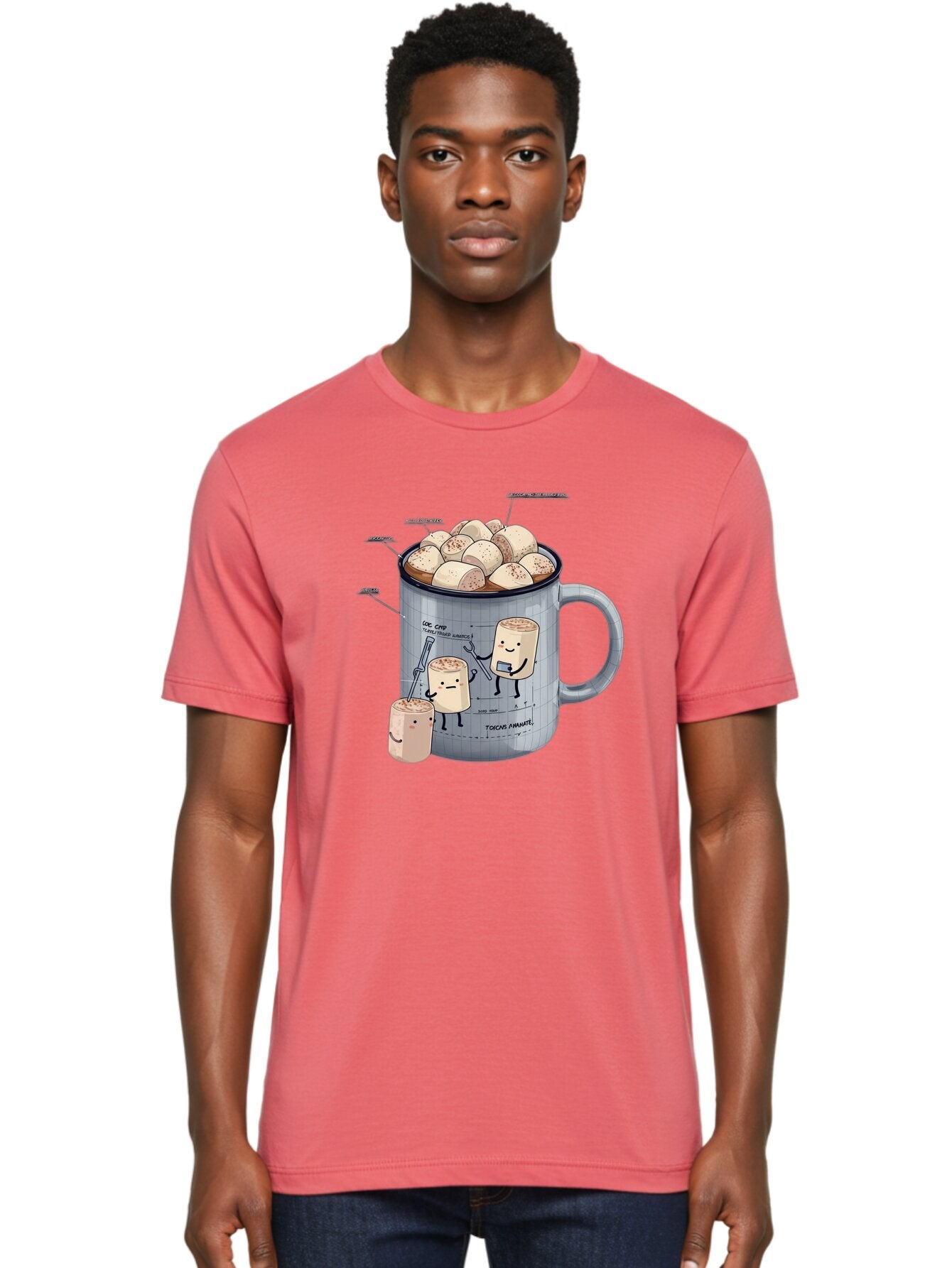 Hot-Chocolate-Mug-With-Marshmallow-1 Men'S Graphic Tee, 100% Cotton, Comfortable Casual Summer Wear, Machine Washable, Vintage Camera, Old Camera, Antique Camera, Black Camera, Classic Photography, Photography Equipment, Nostalgic Device, Bam664 29