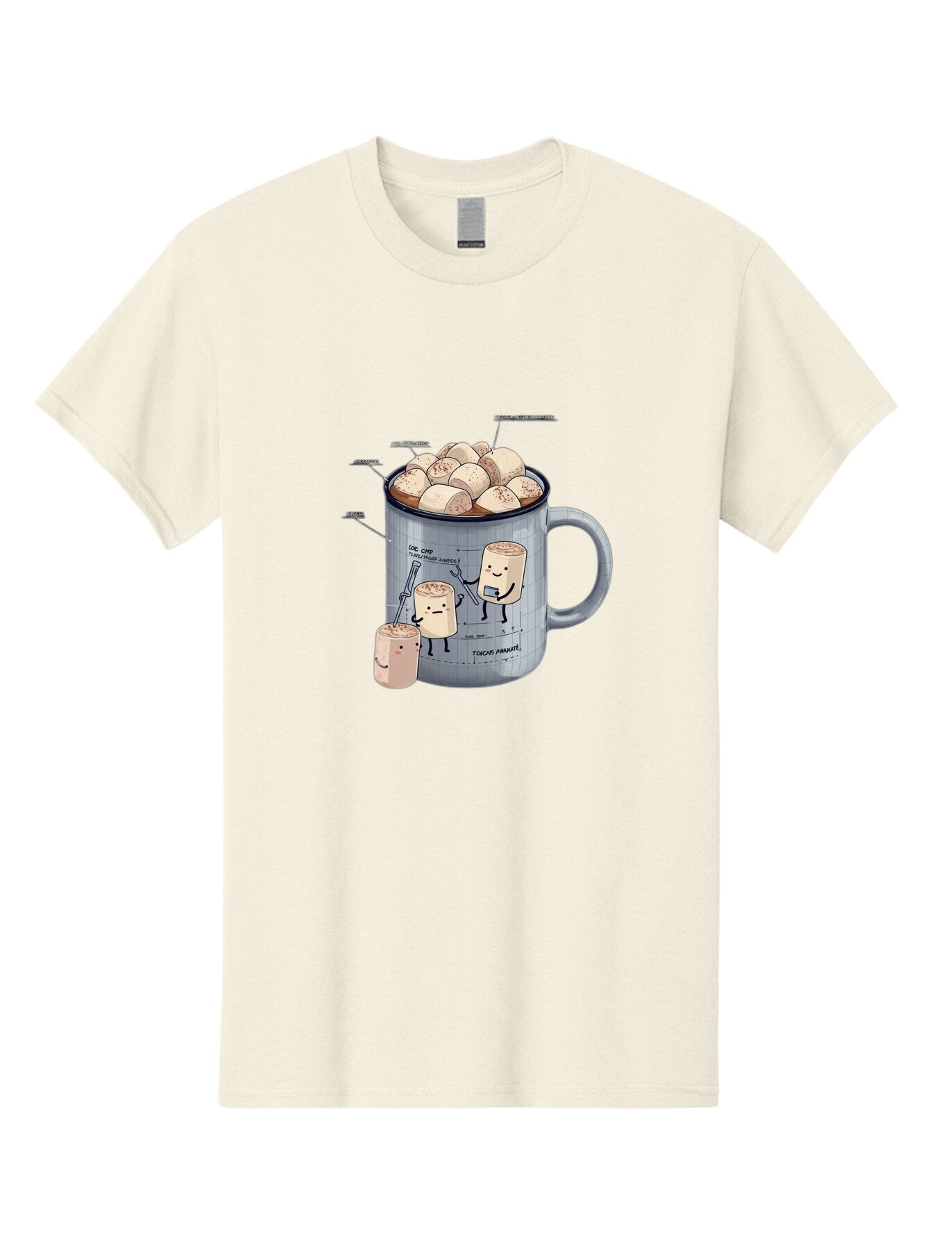 Hot-Chocolate-Mug-With-Marshmallow-1 Men'S Graphic Tee, 100% Cotton, Comfortable Casual Summer Wear, Machine Washable, Vintage Camera, Old Camera, Antique Camera, Black Camera, Classic Photography, Photography Equipment, Nostalgic Device, Bam664 7