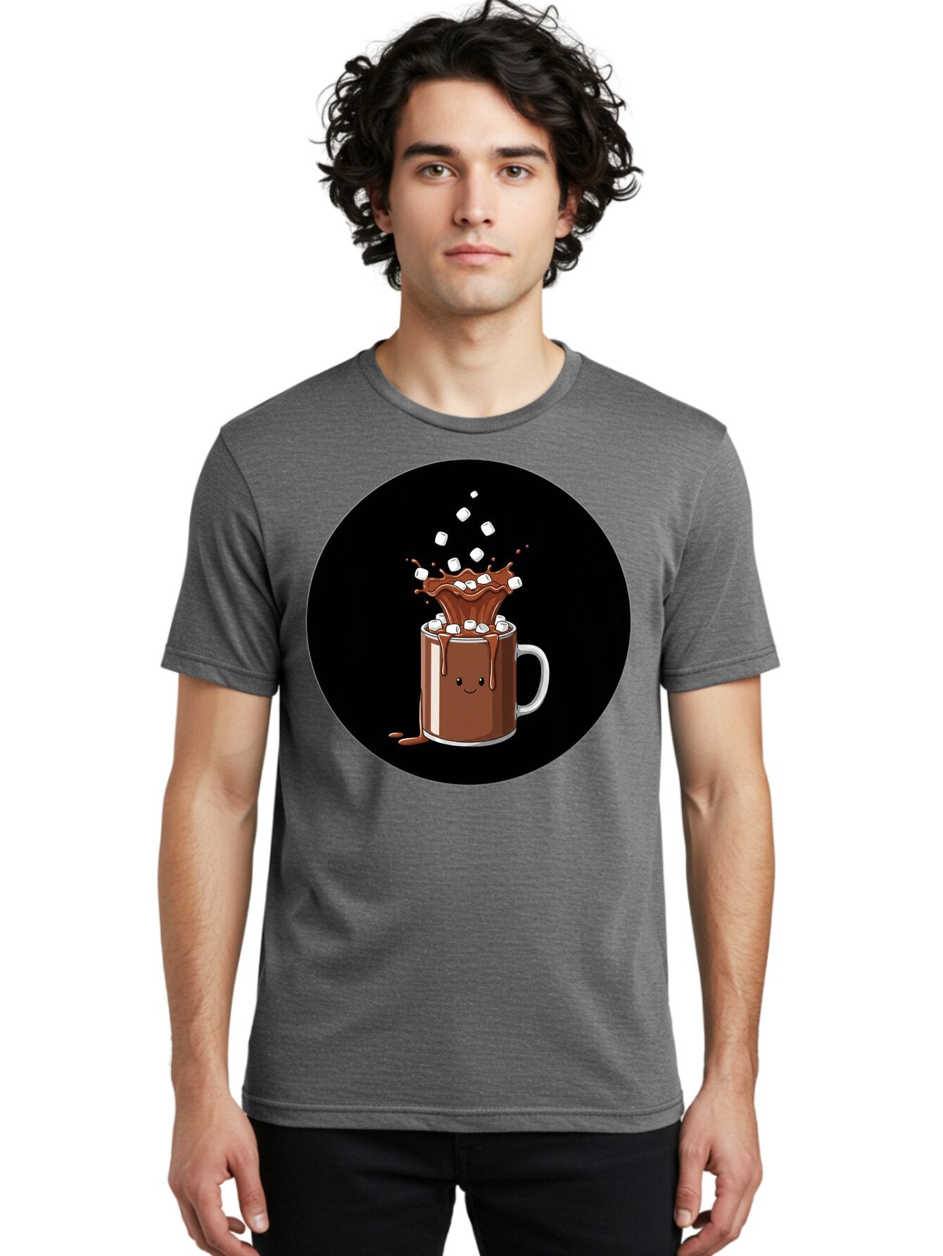 Hot-Chocolate-Mug Men'S Graphic Tee, 100% Cotton, Comfortable Casual Summer Wear, Machine Washable, Vintage Camera, Old Camera, Antique Camera, Black Camera, Classic Photography, Photography Equipment, Nostalgic Device, Film Camera, Camera Art Bam665 22