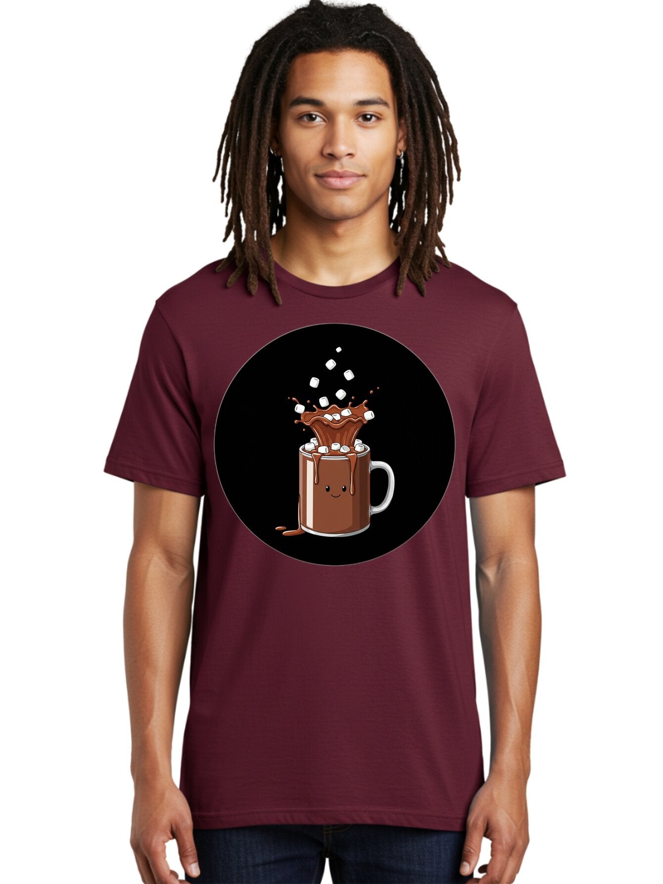 Hot-Chocolate-Mug Men'S Graphic Tee, 100% Cotton, Comfortable Casual Summer Wear, Machine Washable, Vintage Camera, Old Camera, Antique Camera, Black Camera, Classic Photography, Photography Equipment, Nostalgic Device, Film Camera, Camera Art Bam665 27