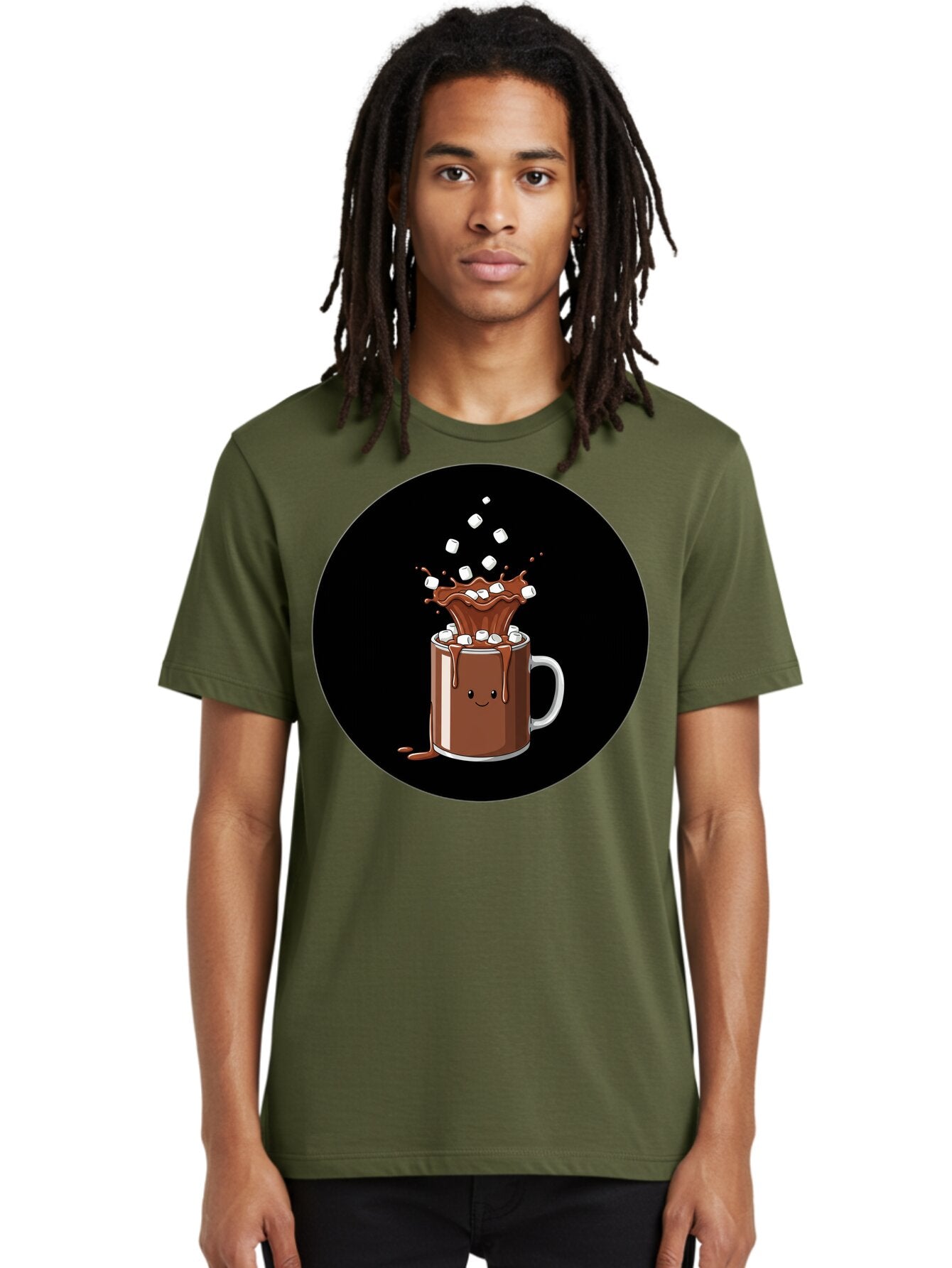 Hot-Chocolate-Mug Men'S Graphic Tee, 100% Cotton, Comfortable Casual Summer Wear, Machine Washable, Vintage Camera, Old Camera, Antique Camera, Black Camera, Classic Photography, Photography Equipment, Nostalgic Device, Film Camera, Camera Art Bam665 29