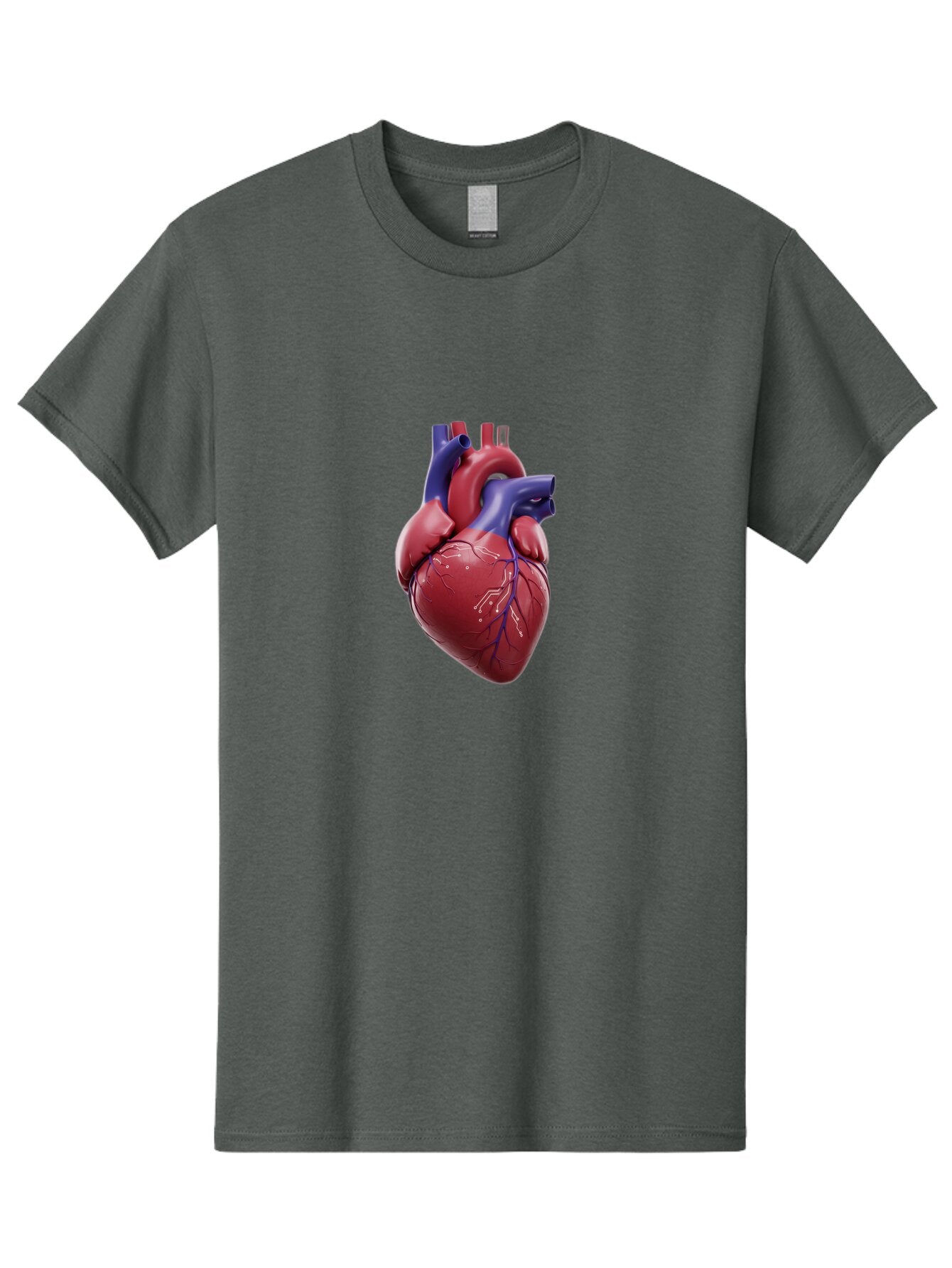 Human-Heart-1 Men'S Graphic Tee, 100% Cotton, Comfortable Casual Summer Wear, Machine Washable, Vintage Camera, Old Camera, Antique Camera, Black Camera, Classic Photography, Photography Equipment, Nostalgic Device, Film Camera, Camera Art Bam669