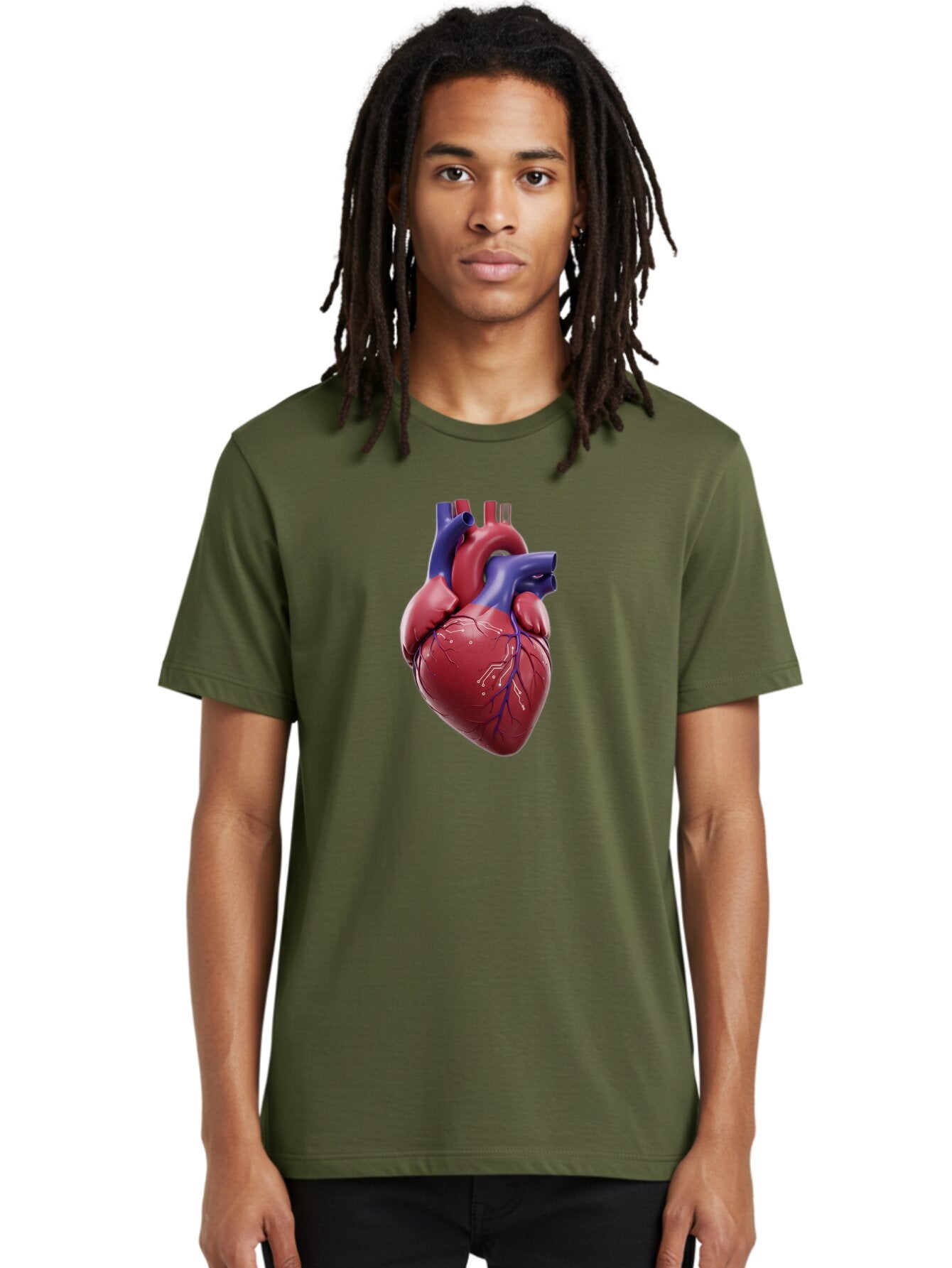 Human-Heart-1 Men'S Graphic Tee, 100% Cotton, Comfortable Casual Summer Wear, Machine Washable, Vintage Camera, Old Camera, Antique Camera, Black Camera, Classic Photography, Photography Equipment, Nostalgic Device, Film Camera, Camera Art Bam669 23