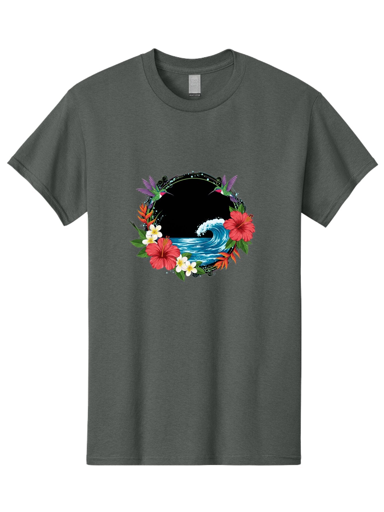Hummingbird-Ocean-Wave Men'S Graphic Tee, 100% Cotton, Comfortable Casual Summer Wear, Machine Washable, Vintage Camera, Old Camera, Antique Camera, Black Camera, Classic Photography, Photography Equipment, Nostalgic Device, Film Camera, Bam671 11