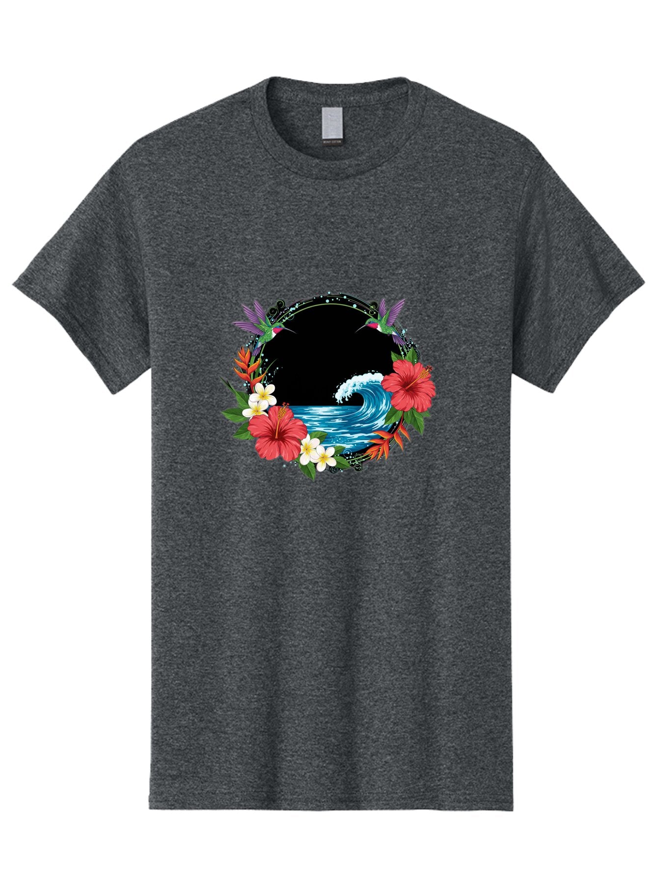 Hummingbird-Ocean-Wave Men'S Graphic Tee, 100% Cotton, Comfortable Casual Summer Wear, Machine Washable, Vintage Camera, Old Camera, Antique Camera, Black Camera, Classic Photography, Photography Equipment, Nostalgic Device, Film Camera, Bam671 7