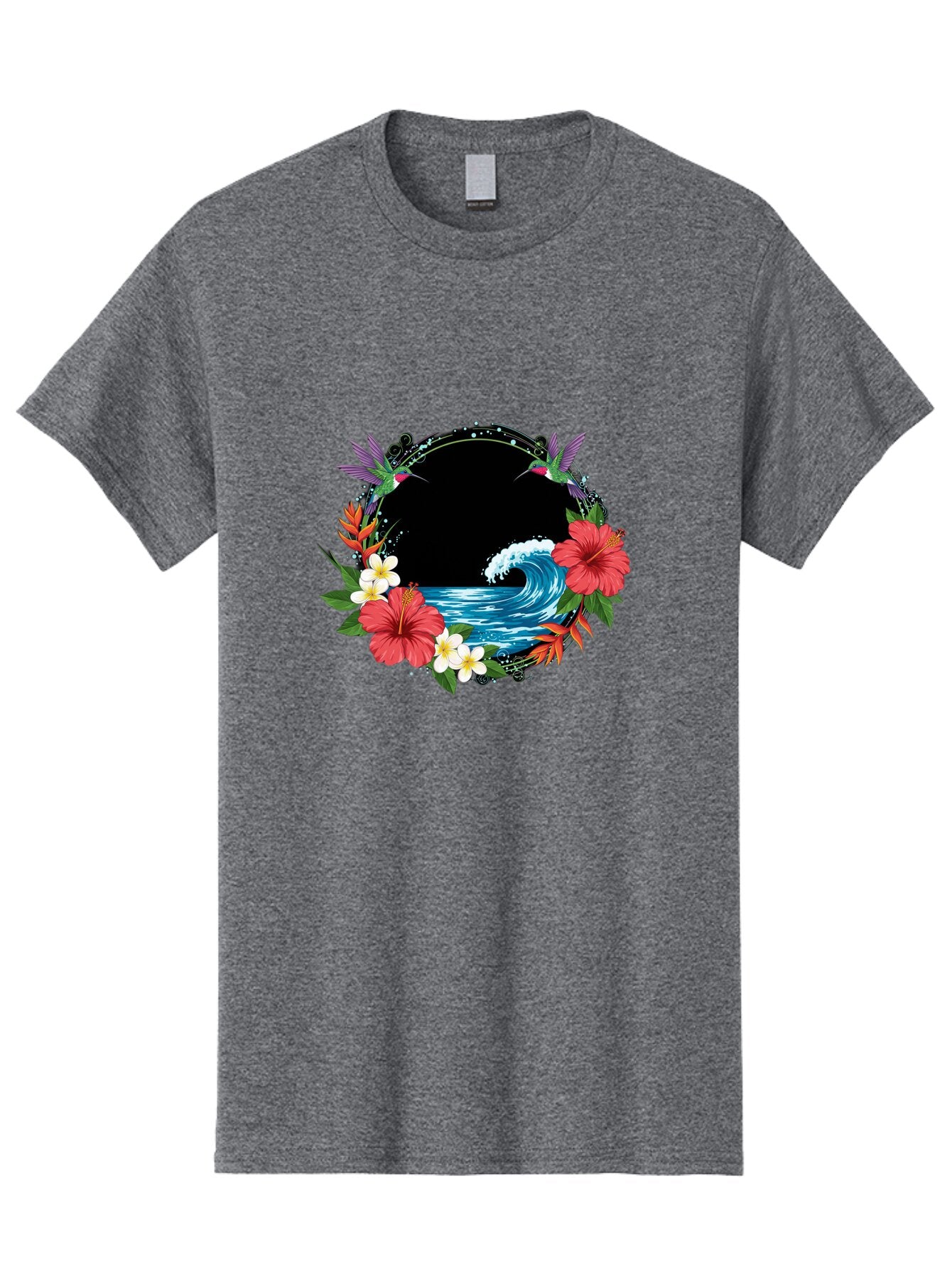 Hummingbird-Ocean-Wave Men'S Graphic Tee, 100% Cotton, Comfortable Casual Summer Wear, Machine Washable, Vintage Camera, Old Camera, Antique Camera, Black Camera, Classic Photography, Photography Equipment, Nostalgic Device, Film Camera, Bam671 3