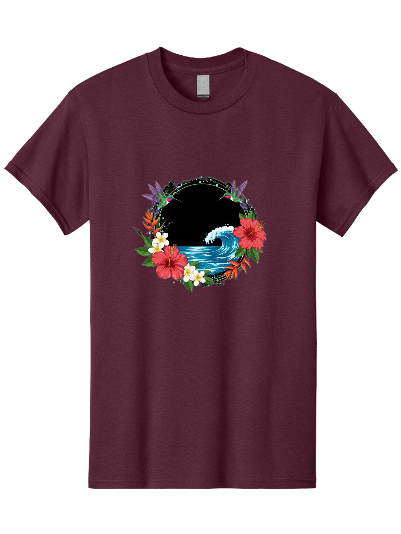 Hummingbird-Ocean-Wave Men'S Graphic Tee, 100% Cotton, Comfortable Casual Summer Wear, Machine Washable, Vintage Camera, Old Camera, Antique Camera, Black Camera, Classic Photography, Photography Equipment, Nostalgic Device, Film Camera, Bam671 14