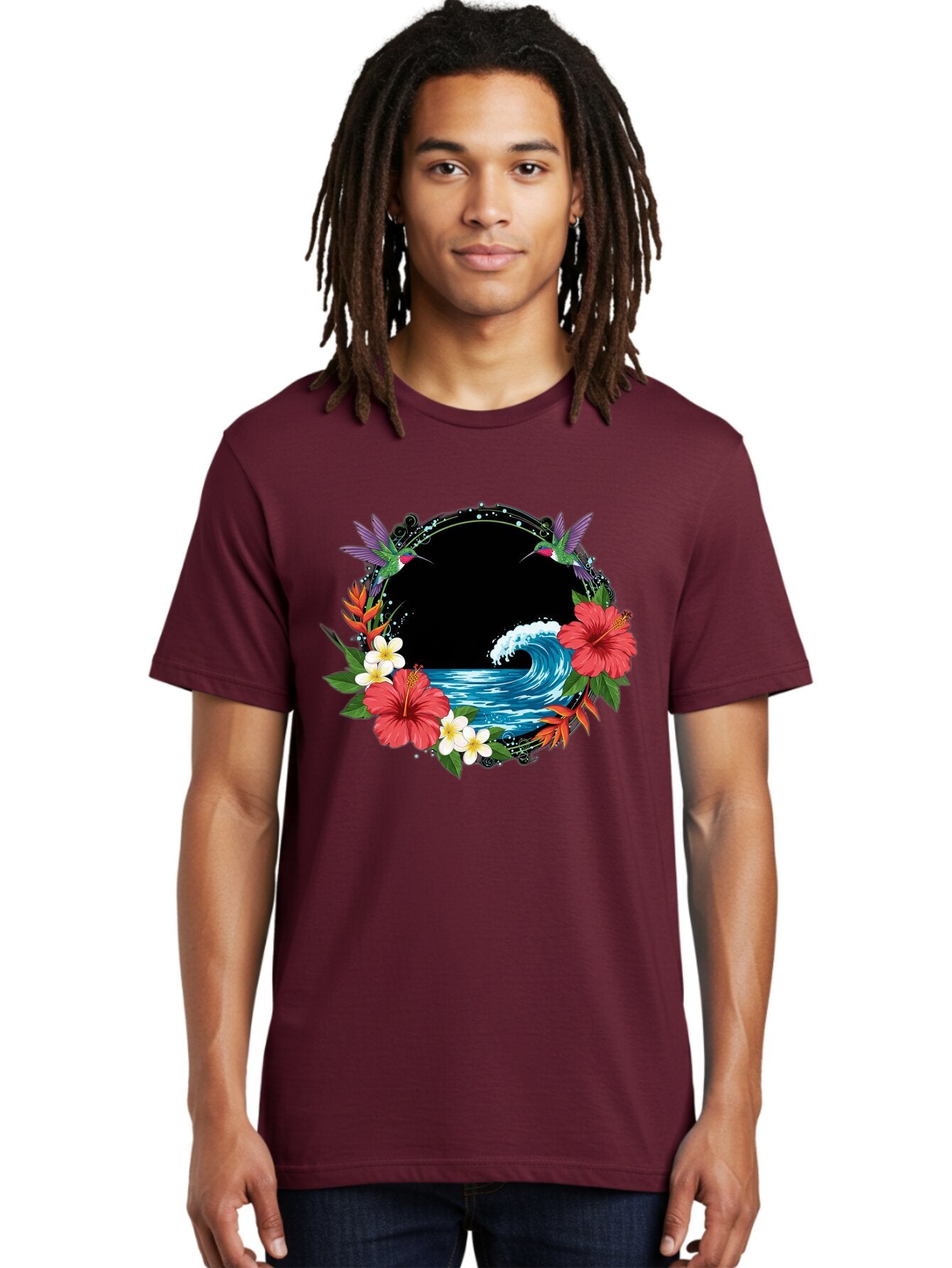 Hummingbird-Ocean-Wave Men'S Graphic Tee, 100% Cotton, Comfortable Casual Summer Wear, Machine Washable, Vintage Camera, Old Camera, Antique Camera, Black Camera, Classic Photography, Photography Equipment, Nostalgic Device, Film Camera, Bam671 29