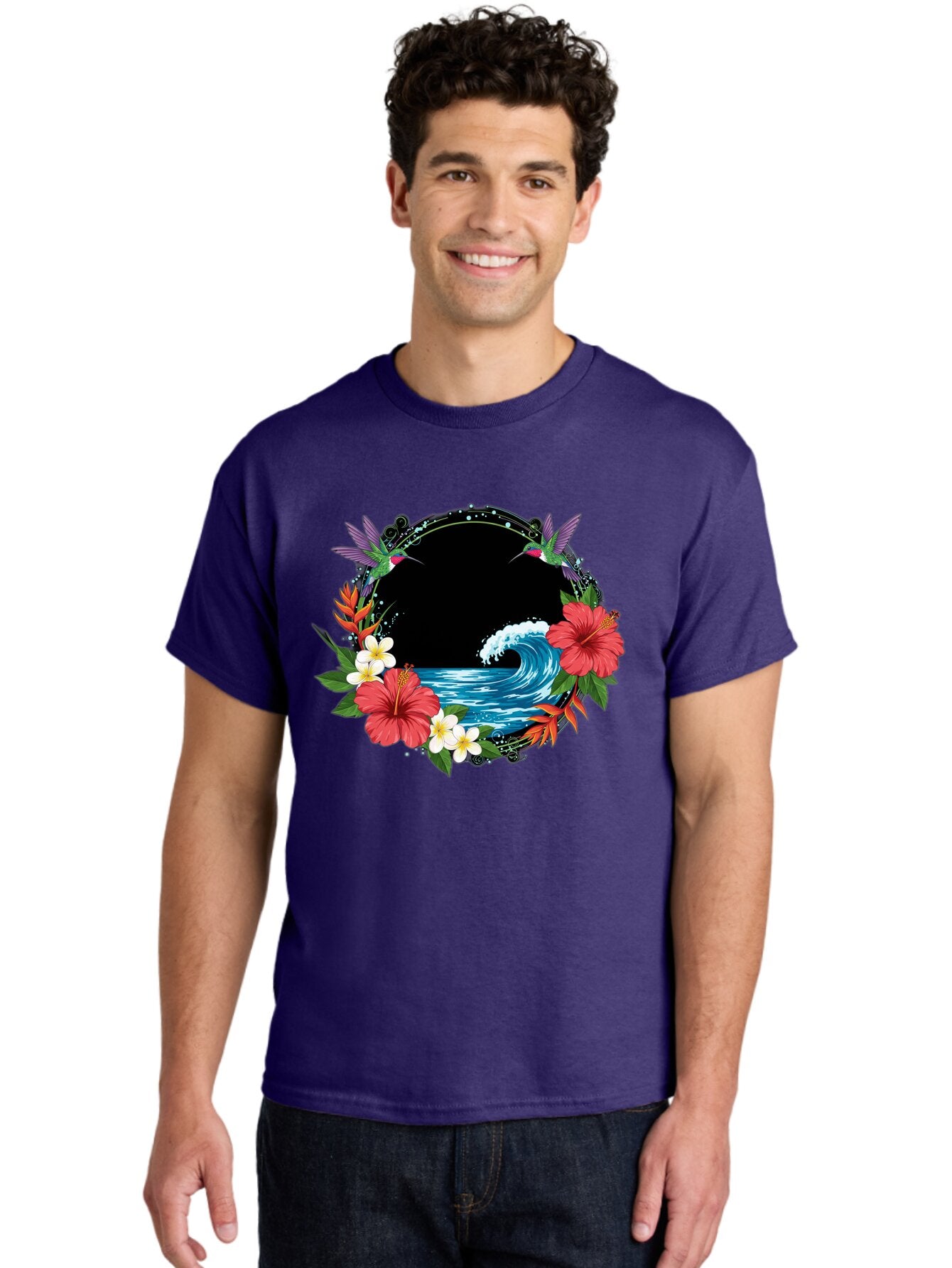 Hummingbird-Ocean-Wave Men'S Graphic Tee, 100% Cotton, Comfortable Casual Summer Wear, Machine Washable, Vintage Camera, Old Camera, Antique Camera, Black Camera, Classic Photography, Photography Equipment, Nostalgic Device, Film Camera, Bam671 18