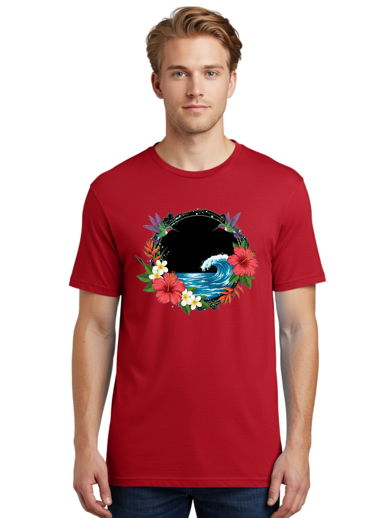 Hummingbird-Ocean-Wave Men'S Graphic Tee, 100% Cotton, Comfortable Casual Summer Wear, Machine Washable, Vintage Camera, Old Camera, Antique Camera, Black Camera, Classic Photography, Photography Equipment, Nostalgic Device, Film Camera, Bam671 28