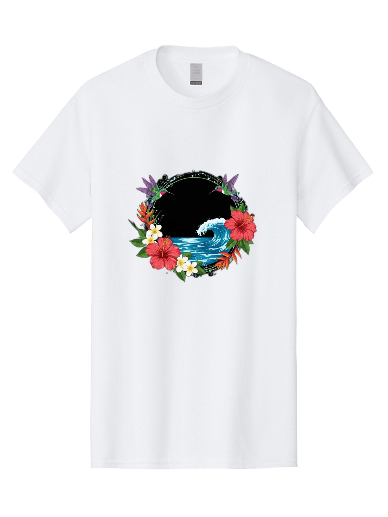 Hummingbird-Ocean-Wave Men'S Graphic Tee, 100% Cotton, Comfortable Casual Summer Wear, Machine Washable, Vintage Camera, Old Camera, Antique Camera, Black Camera, Classic Photography, Photography Equipment, Nostalgic Device, Film Camera, Bam671 9
