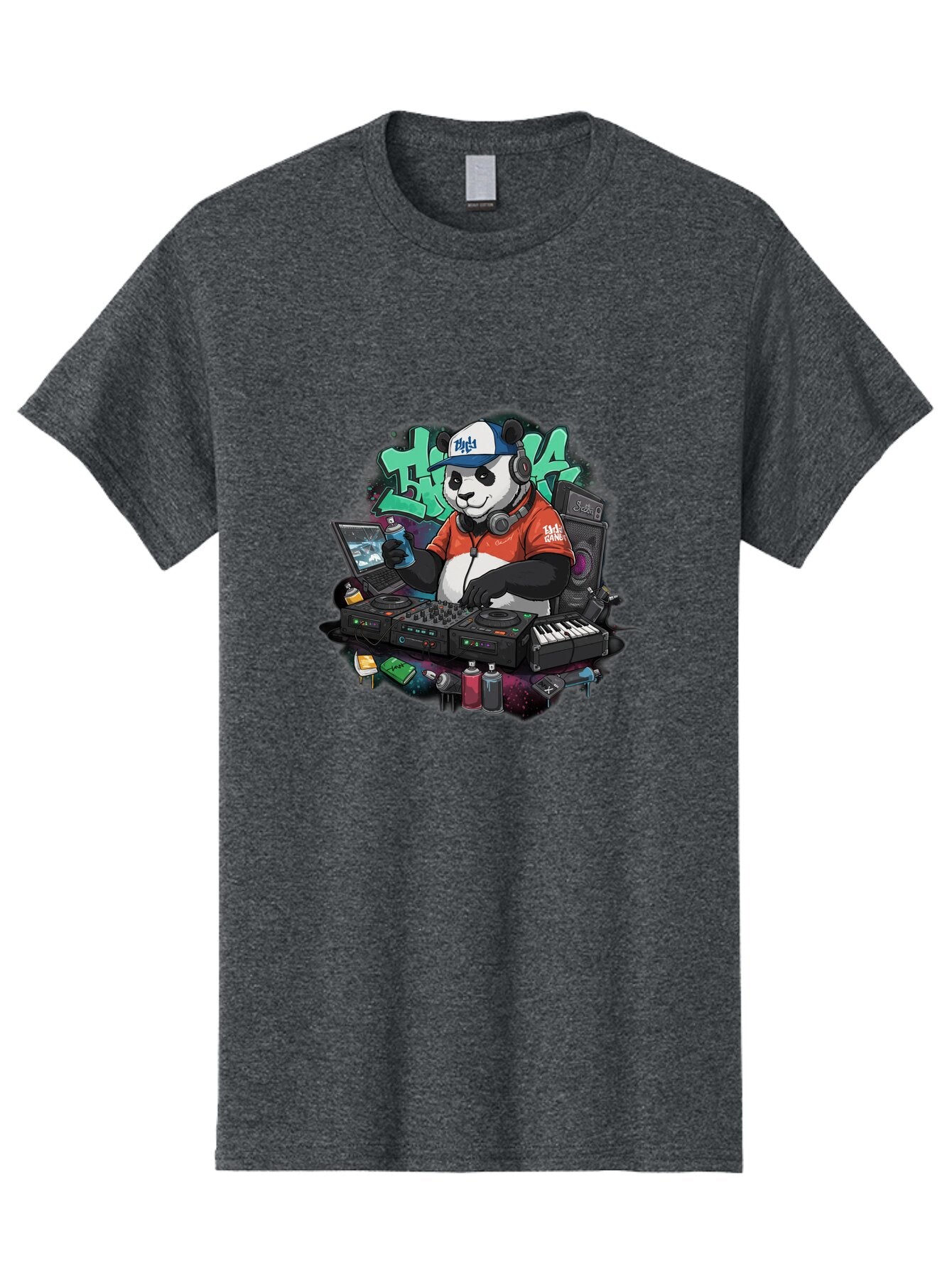 Hypha-Panda-Dj Men'S Graphic Tee, 100% Cotton, Comfortable Casual Summer Wear, Machine Washable, Vintage Camera, Old Camera, Antique Camera, Black Camera, Classic Photography, Photography Equipment, Nostalgic Device, Film Camera, Camera Art Bam674 14