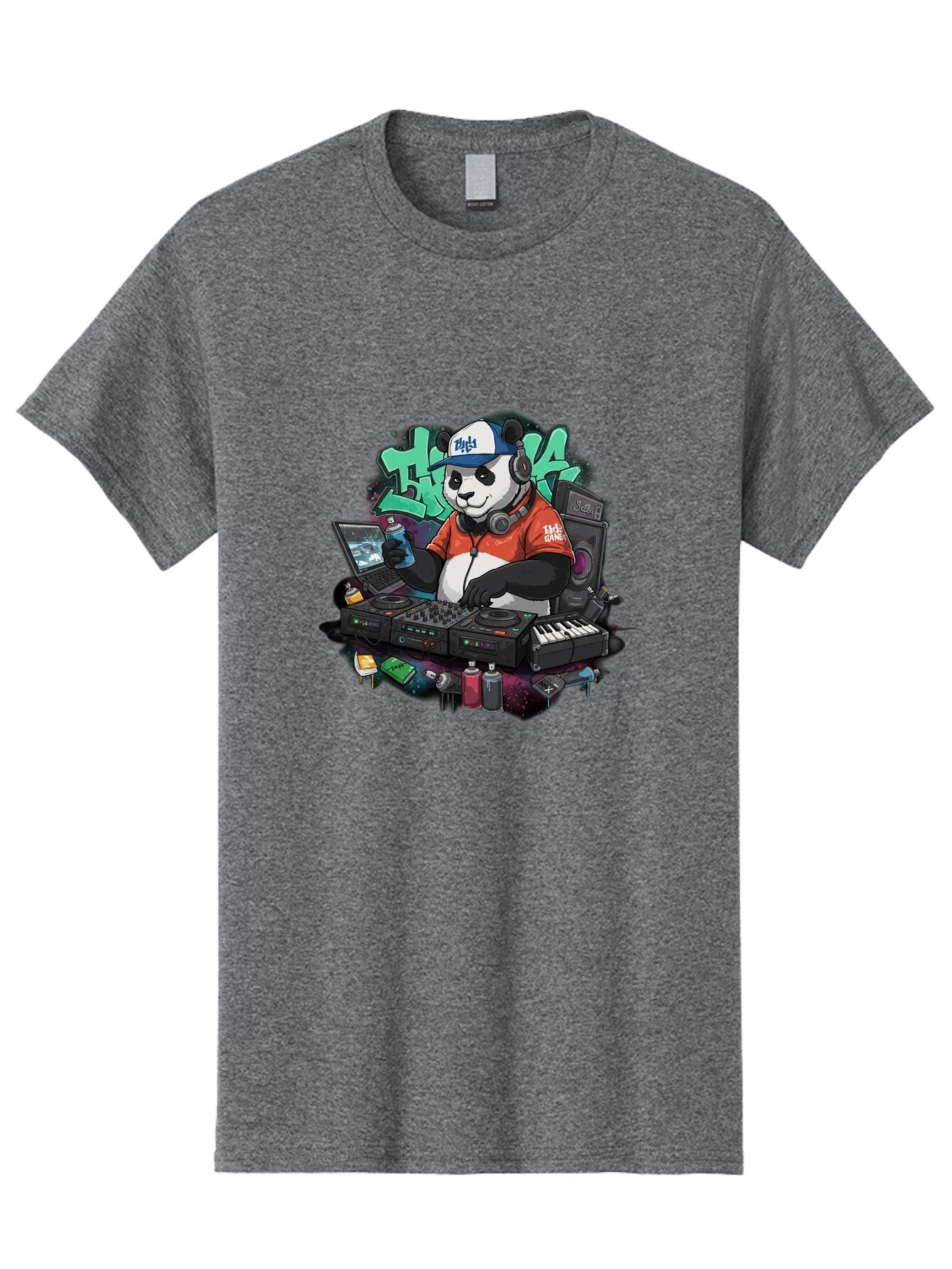 Hypha-Panda-Dj Men'S Graphic Tee, 100% Cotton, Comfortable Casual Summer Wear, Machine Washable, Vintage Camera, Old Camera, Antique Camera, Black Camera, Classic Photography, Photography Equipment, Nostalgic Device, Film Camera, Camera Art Bam674 6