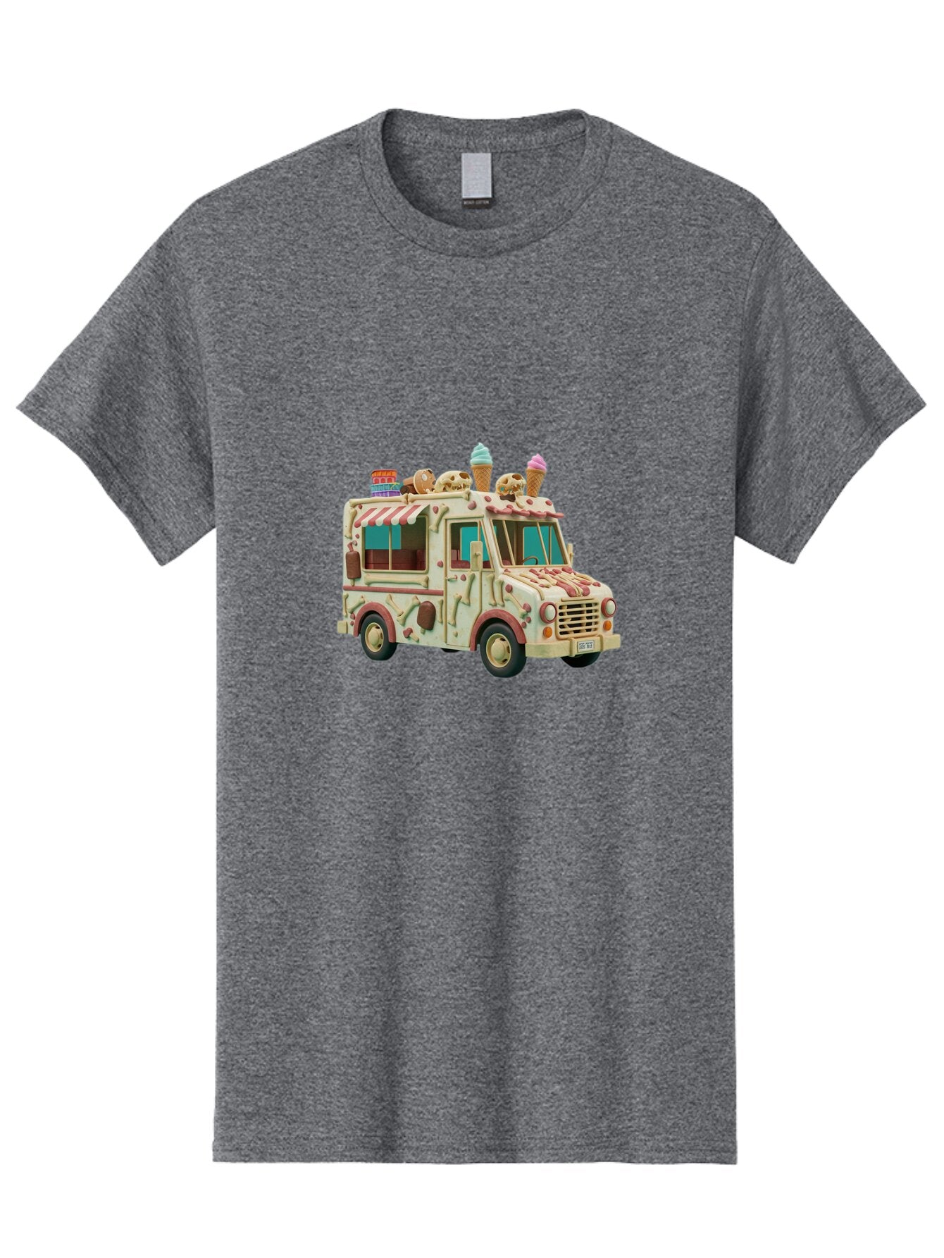 Ice-Cream-Truck Men'S Graphic Tee, 100% Cotton, Comfortable Casual Summer Wear, Machine Washable, Vintage Camera, Old Camera, Antique Camera, Black Camera, Classic Photography, Photography Equipment, Nostalgic Device, Film Camera, Camera Art Bam679 9